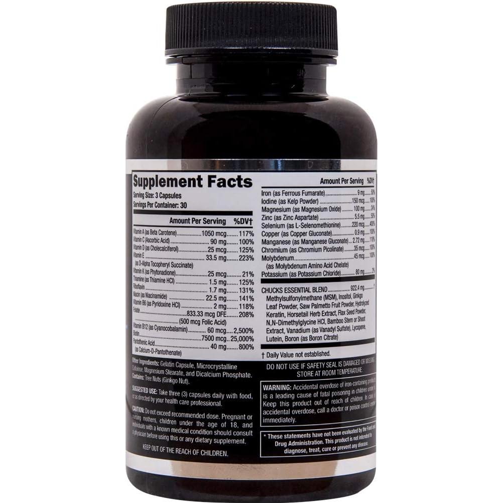 Multivitamínico para Hombre Barbudo Badass Beard 90 Cápsulas