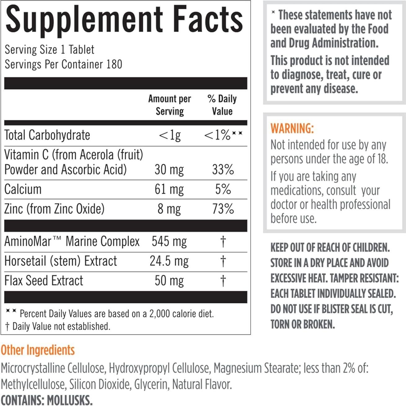 Suplemento Crecimiento Cabello Viviscal Hombre 180 Tabletas