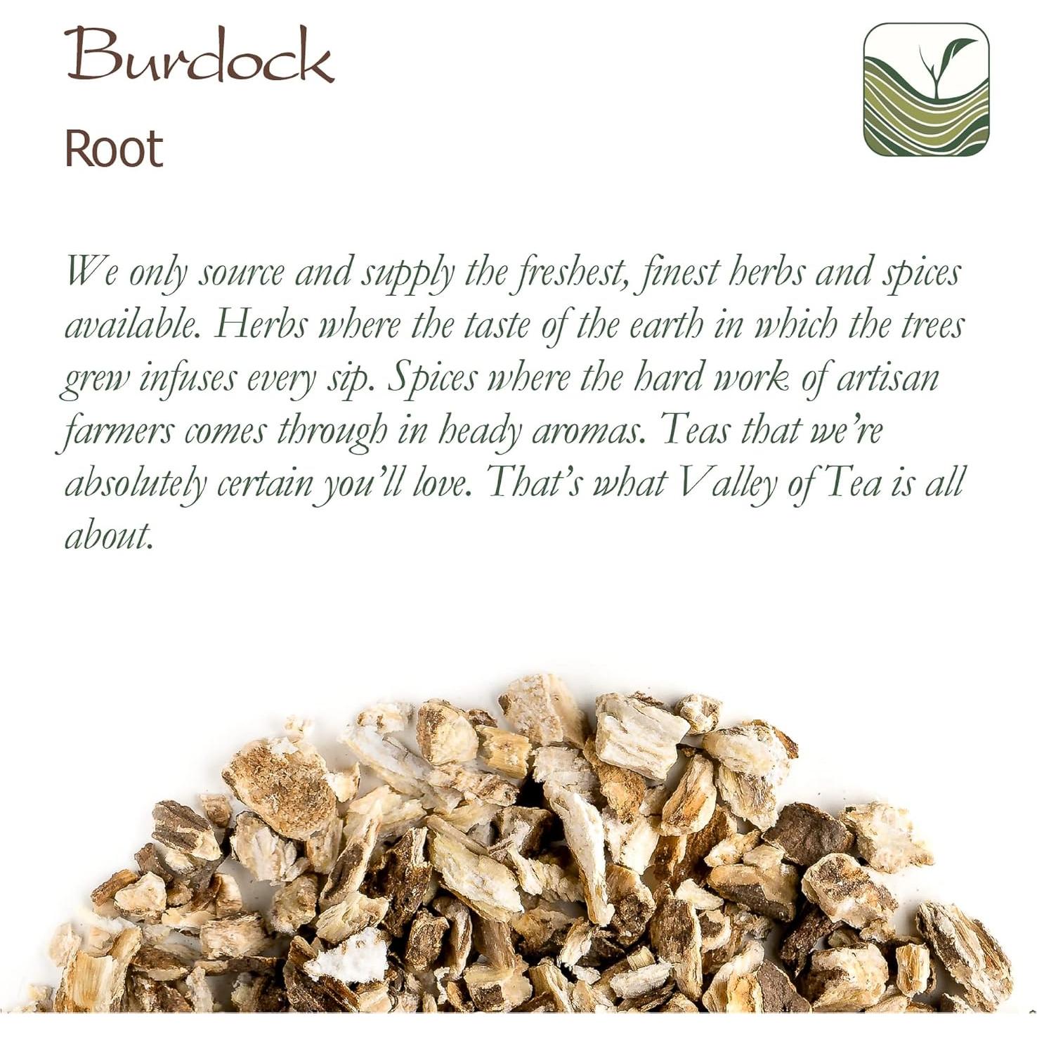 Té de raíz de bardana orgánico Valle del Té 100g