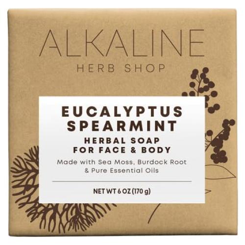 Jabón Natural Alkaline Herb Shop Musgo Marino Eucalipto 100g