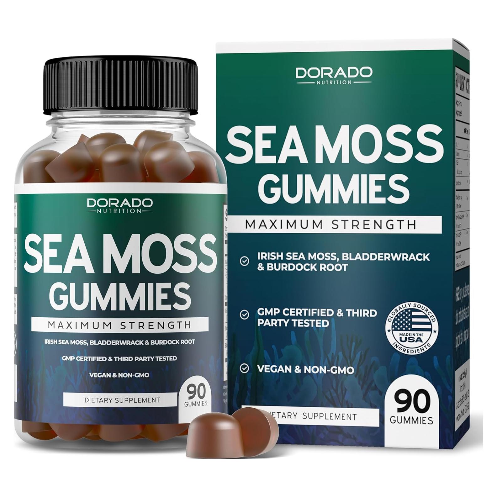 Gomitas de Musgo Irlandés 3000mg Dorado Nutrition - 90 Unidades