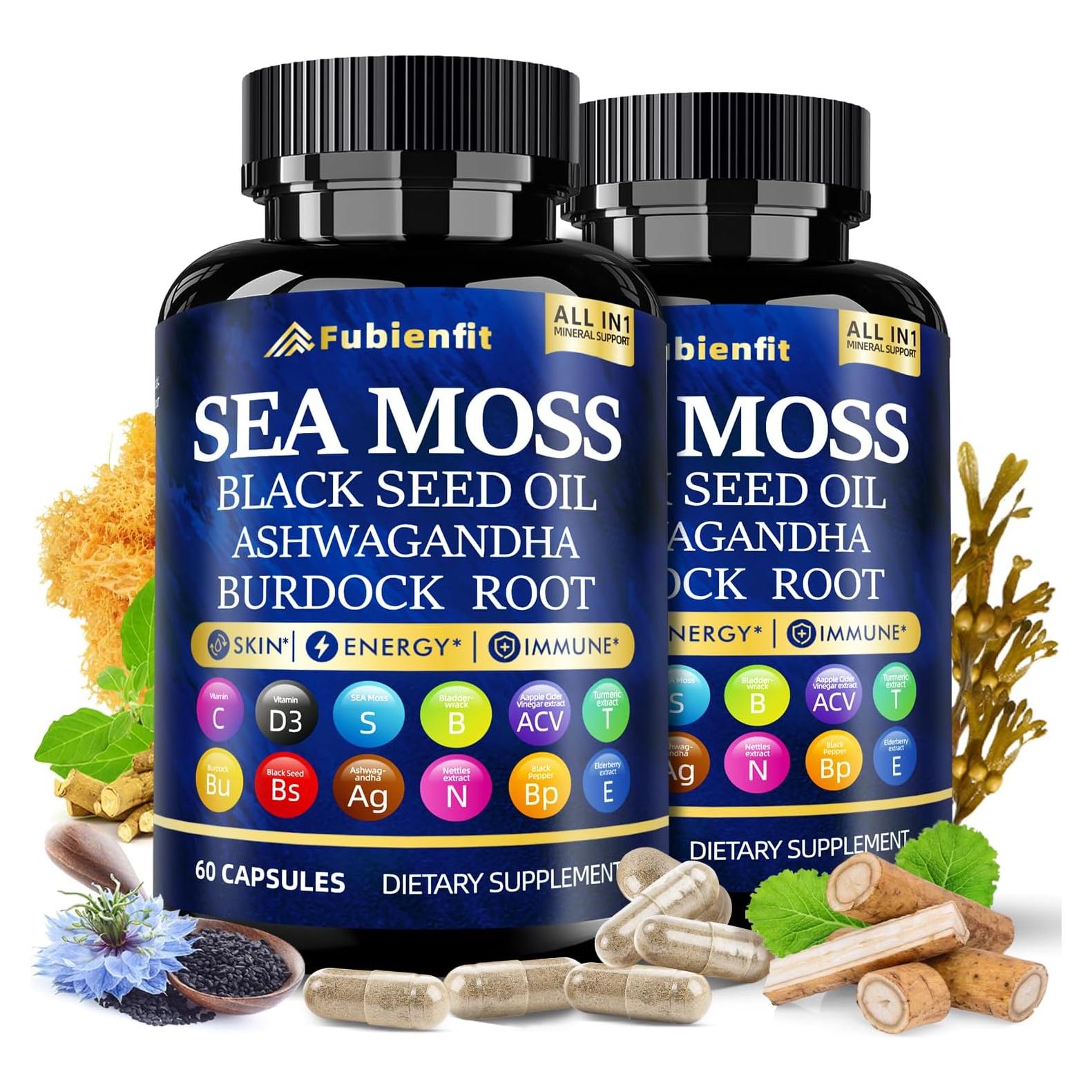 Cápsulas de Musgo Marino Fubienfit 60 Unidades - Superalimento