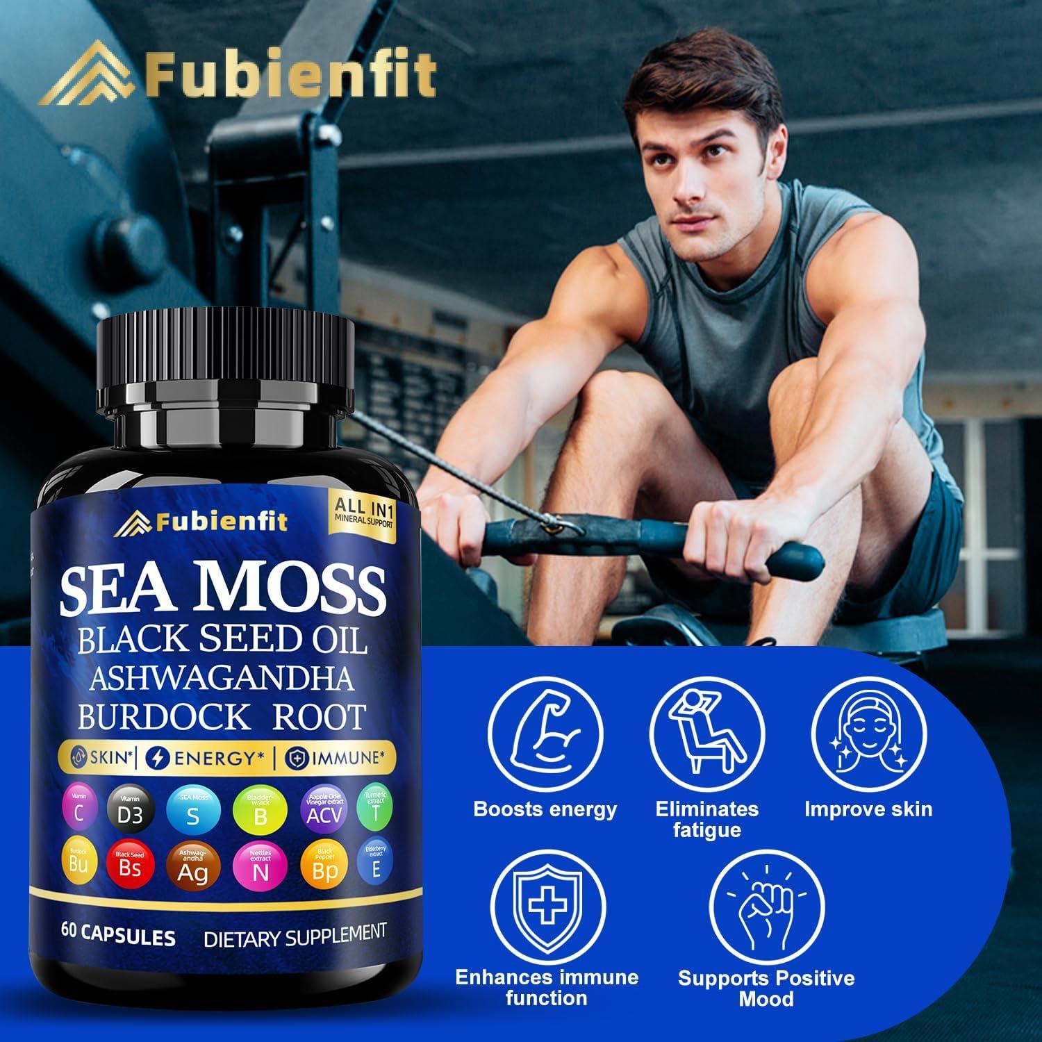 Cápsulas de Musgo Marino Fubienfit - 60 Unidades - Superalimento