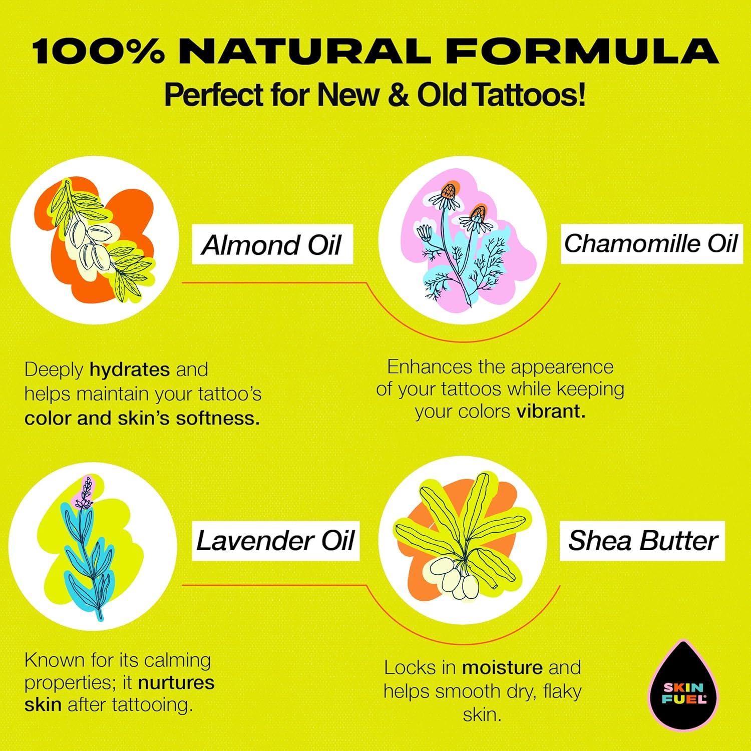 Crema Cuidado Tatuajes Skin Fuel 2x3.3oz Manteca Karité
