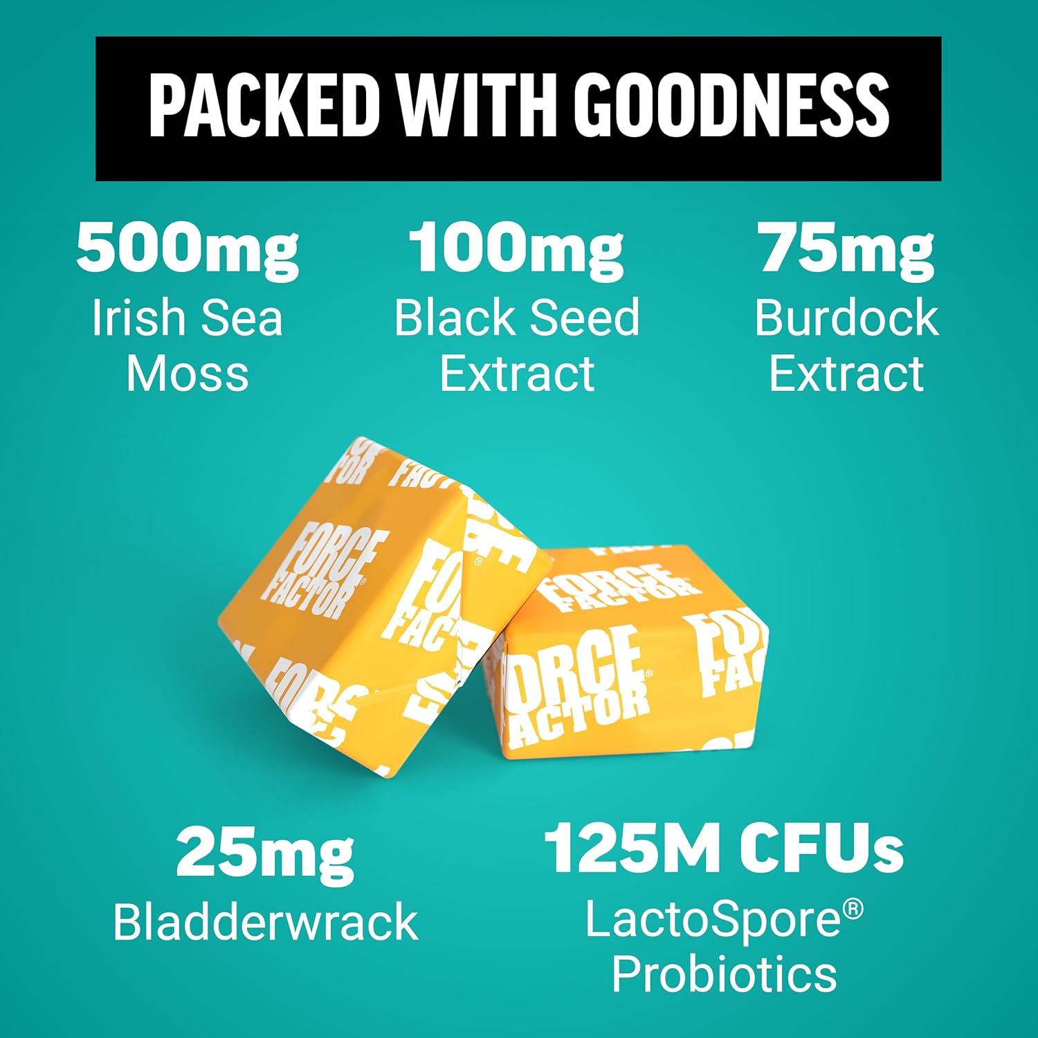 Gominolas Blandas FORCE FACTOR Musgo Marino 60 Unidades