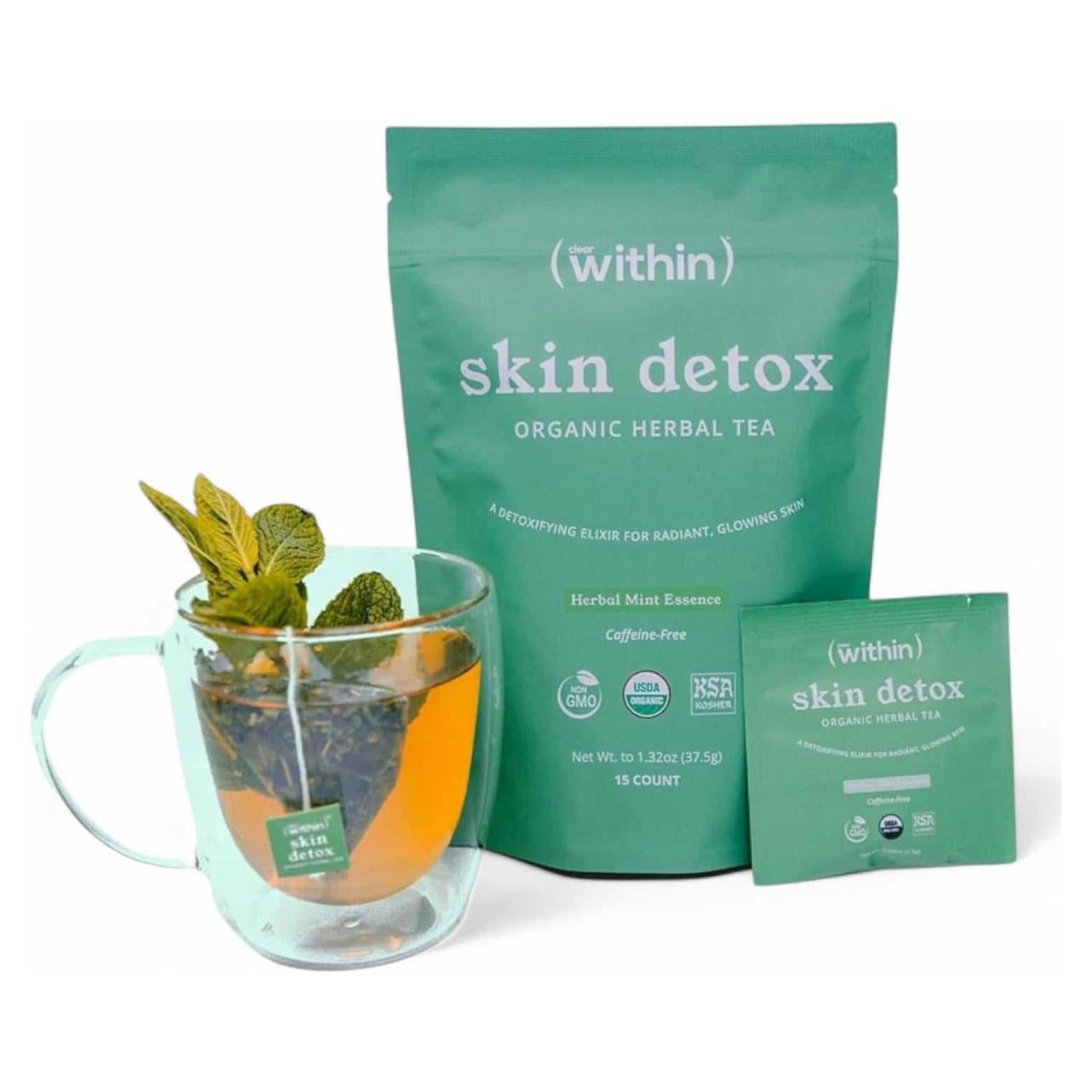 Té Detoxificante Clear Within - 6 Ingredientes Naturales 72g