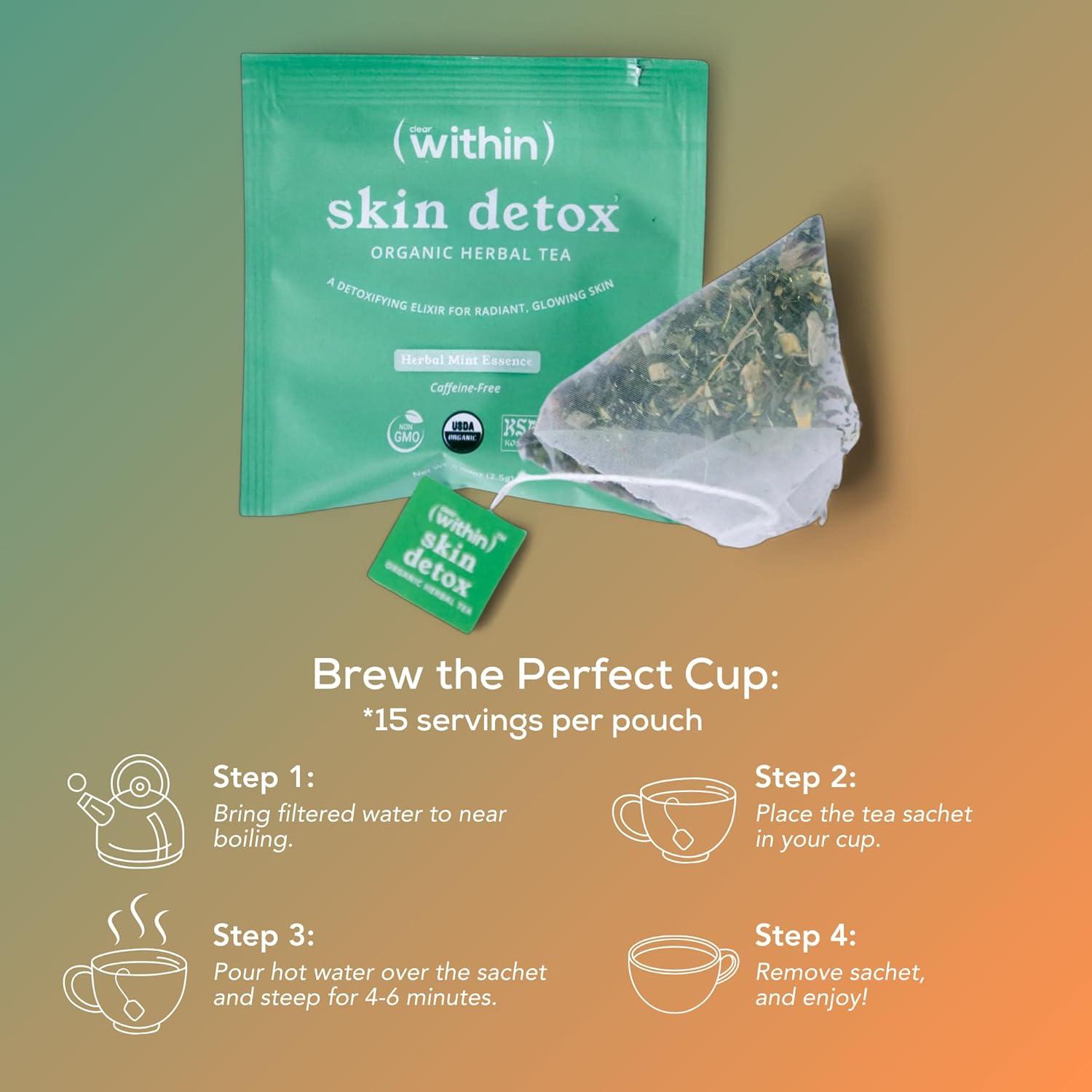 Té Detoxificante Clear Within - 6 Ingredientes Naturales 72g