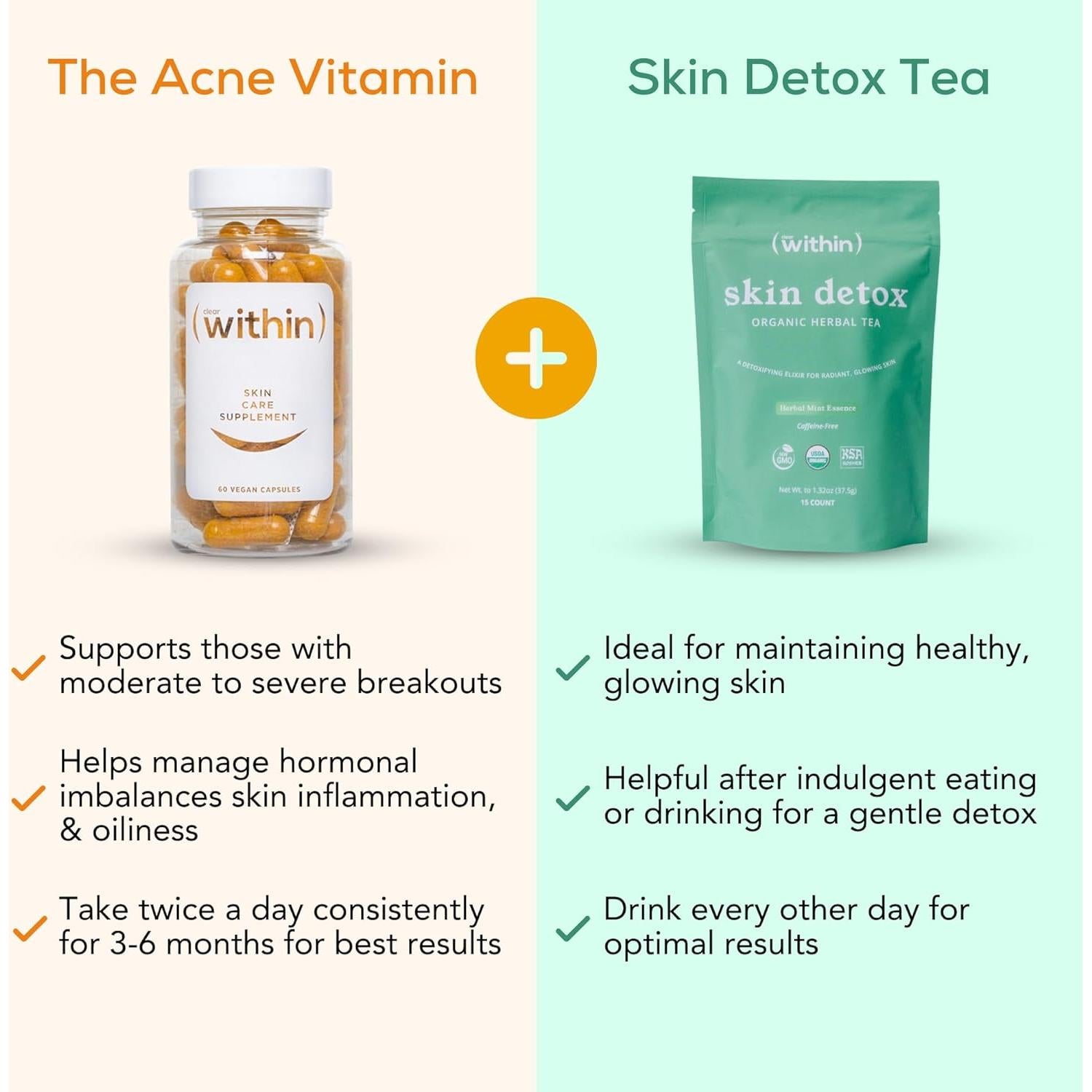 Té Detoxificante Clear Within - 6 Ingredientes Naturales 72g