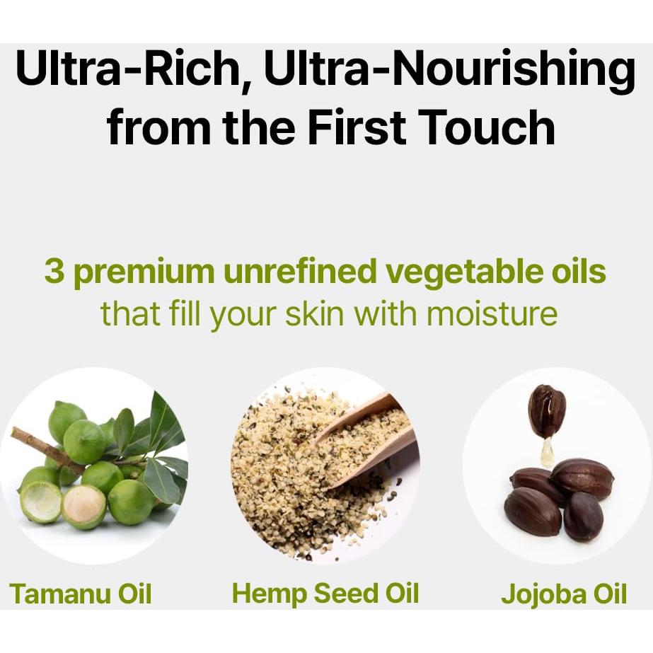 Aceite Corporal Hidratante Greeni 250ml - Aceites de Tamanu, Jojoba y Cáñamo