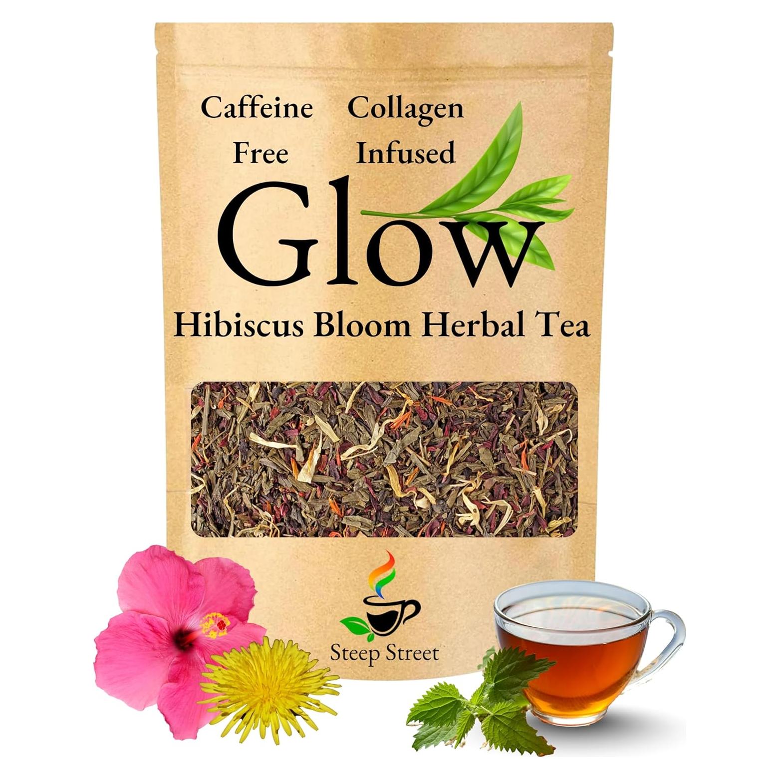 Té de hierbas Steep Street Hibiscus con colágeno 85g