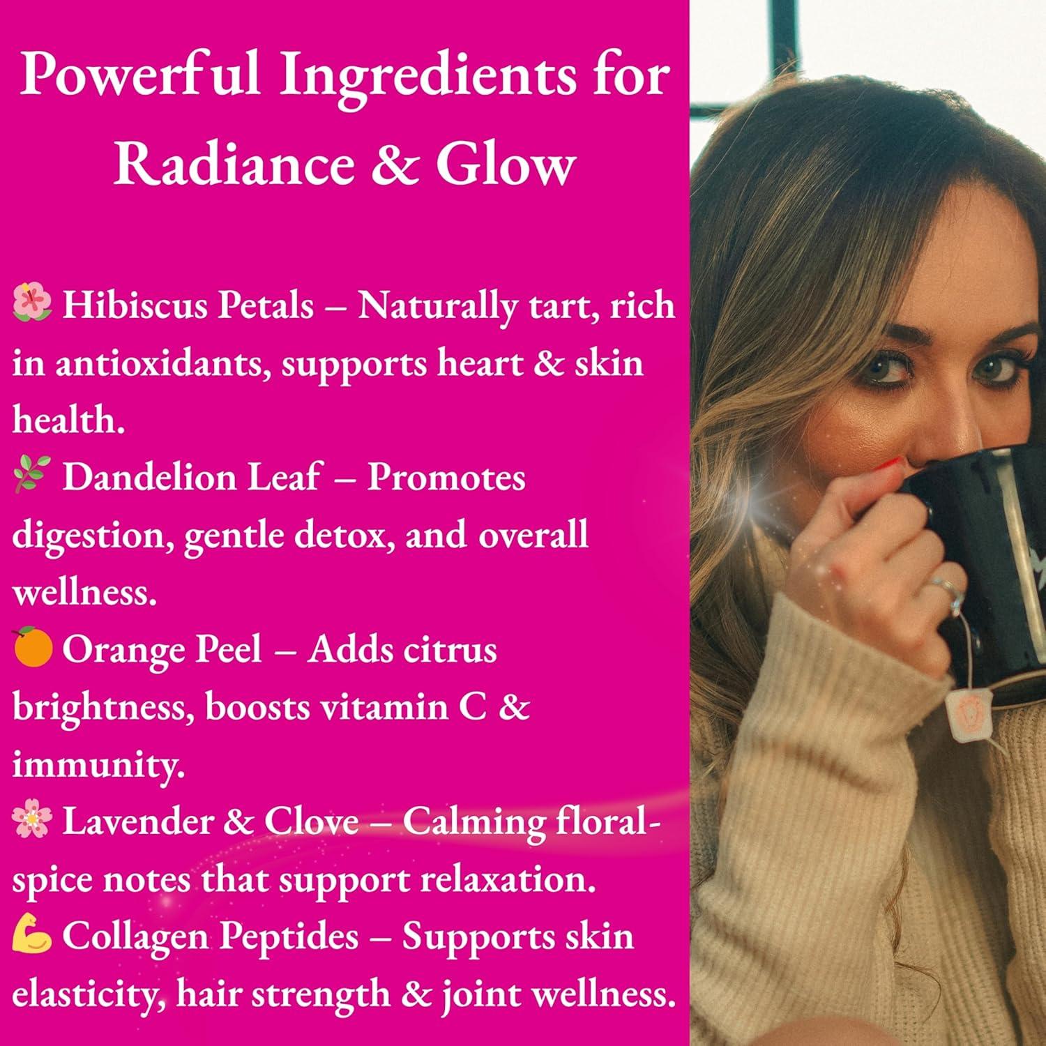 Té de hierbas Steep Street Hibiscus con colágeno 85g