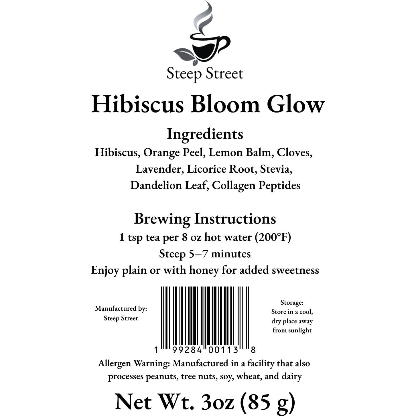 Té de hierbas Steep Street Hibiscus con colágeno 85g