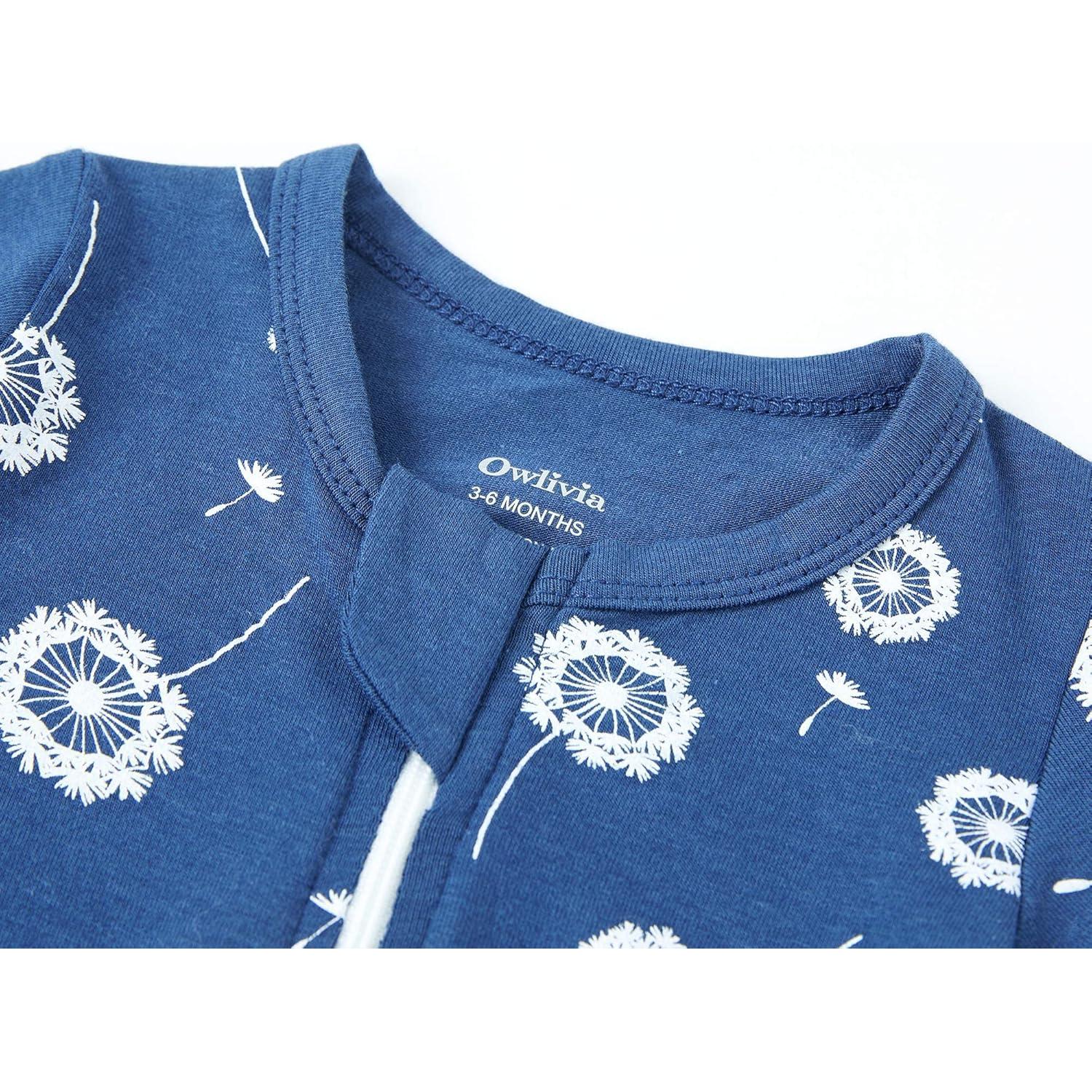 Pijama de Sueño Owlivia de Bambú con Cremallera para Bebé 0-3 Meses