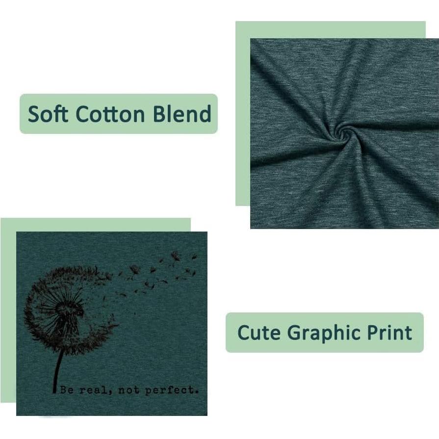 Camiseta Gráfica Calvin&Sally Mujeres Verde Diente de León XL