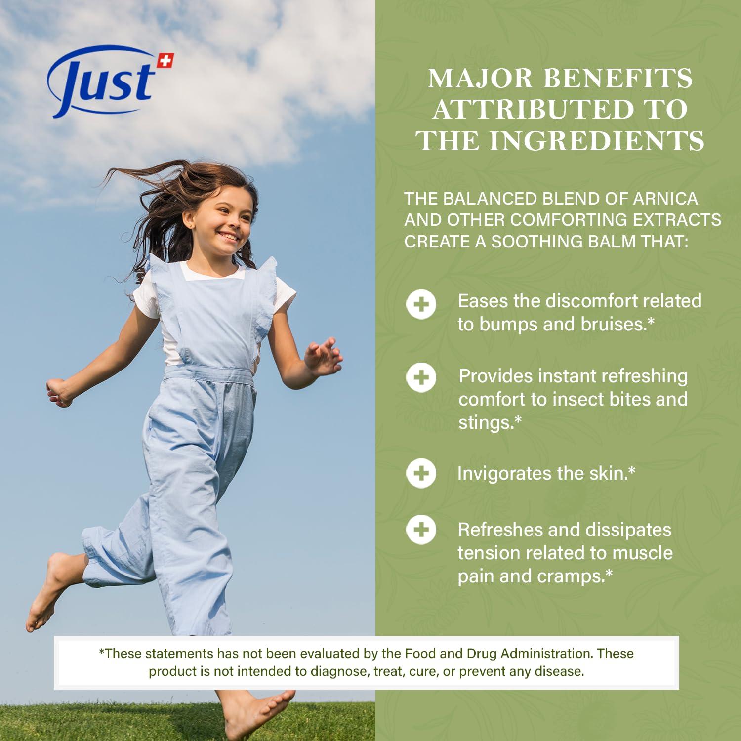 Bálsamo Corporal de Árnica Swiss Just 290ml Alivio Muscular