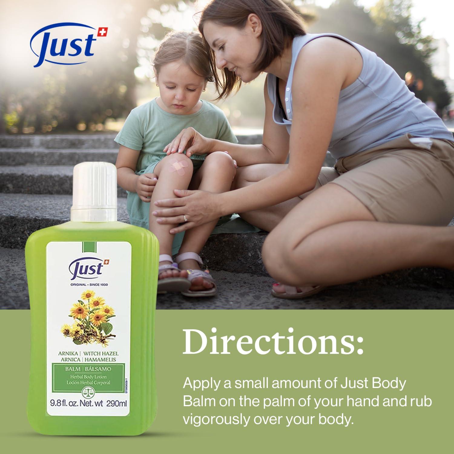 Bálsamo Corporal de Árnica Swiss Just 290ml Alivio Muscular