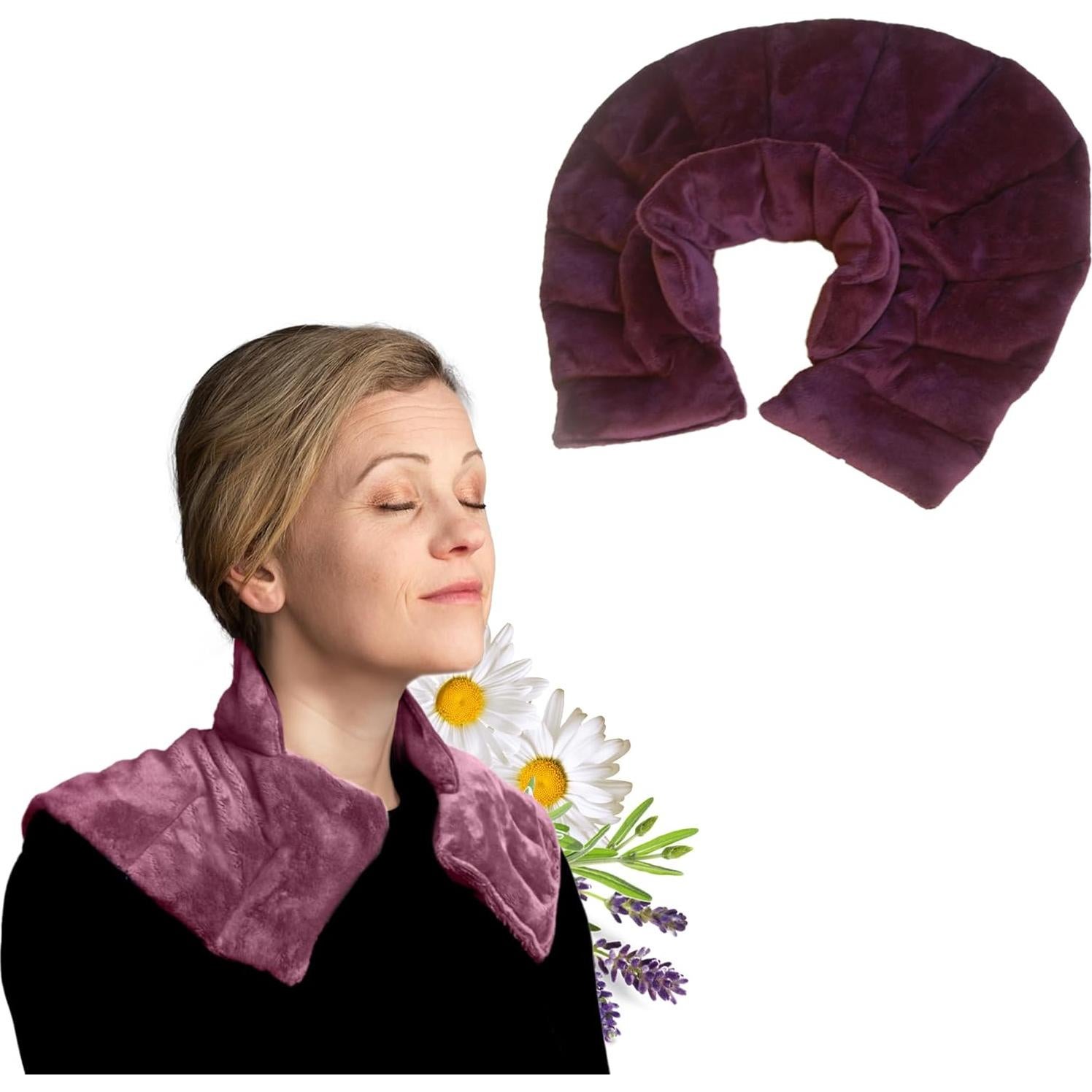 Envoltura de Calor y Frío Herbal Concepts para Cuello Malva