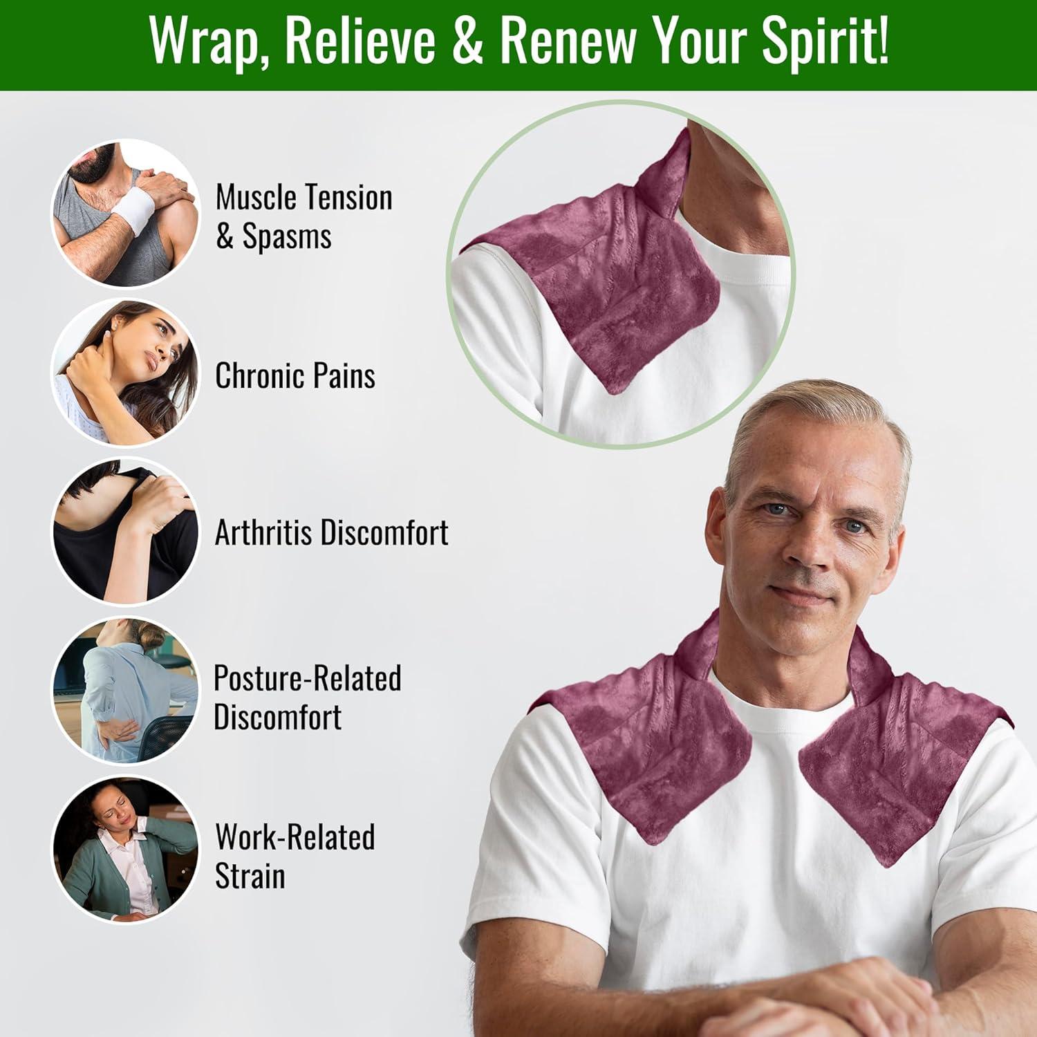 Envoltura de Calor y Frío Herbal Concepts para Cuello Malva