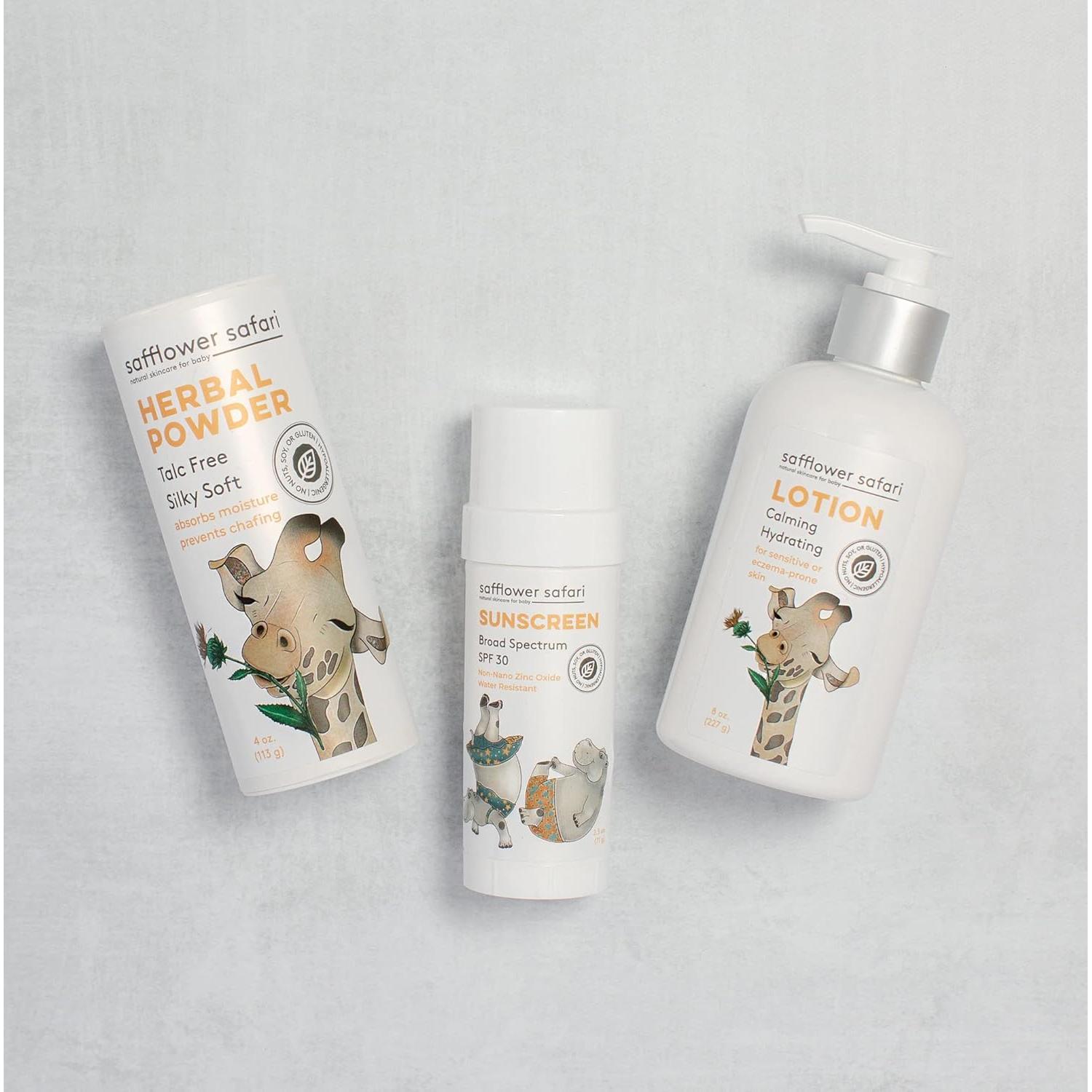 Polvo para Bebés Herbal Safflower Safari - Orgánico 113g