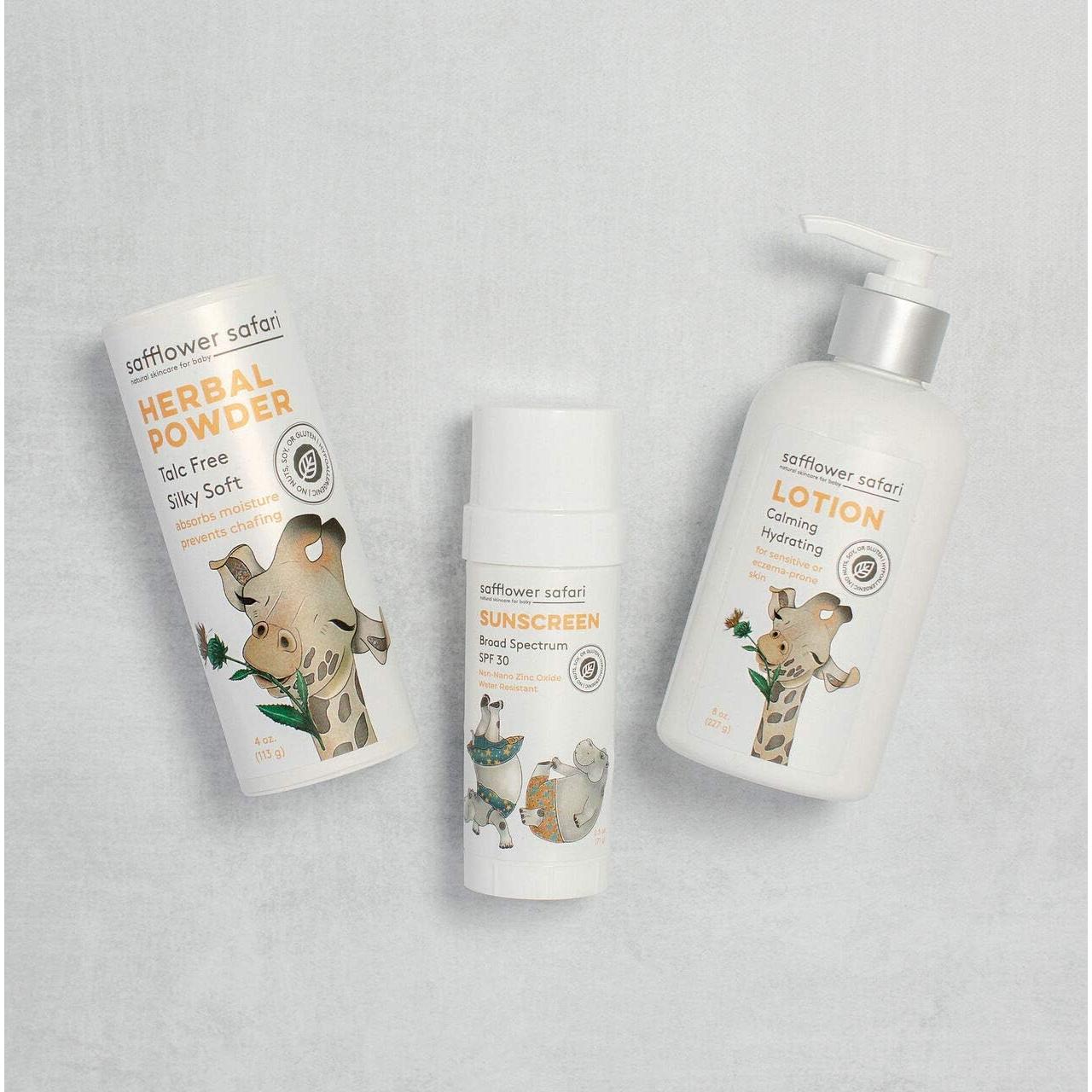 Polvo para Bebés Herbal Safflower Safari - Orgánico 113g