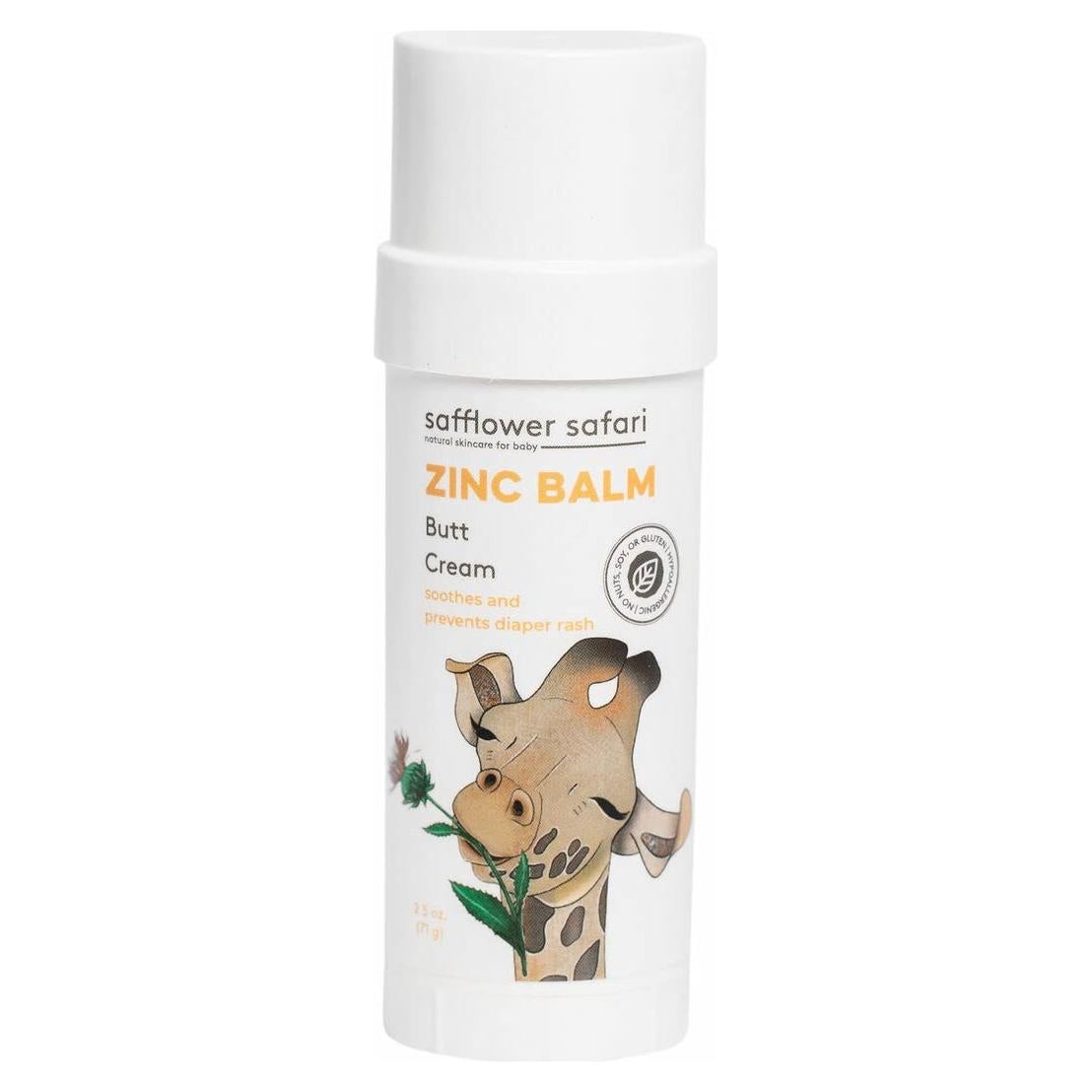 Bálsamo de Zinc Natural para Bebés Safflower Safari 109g