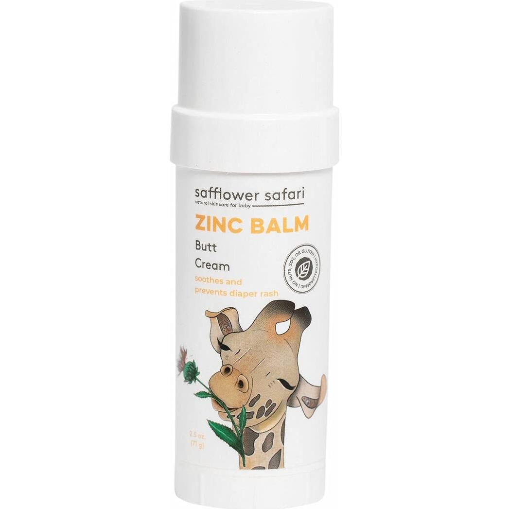 Bálsamo de Zinc Natural para Bebés Safflower Safari 109g