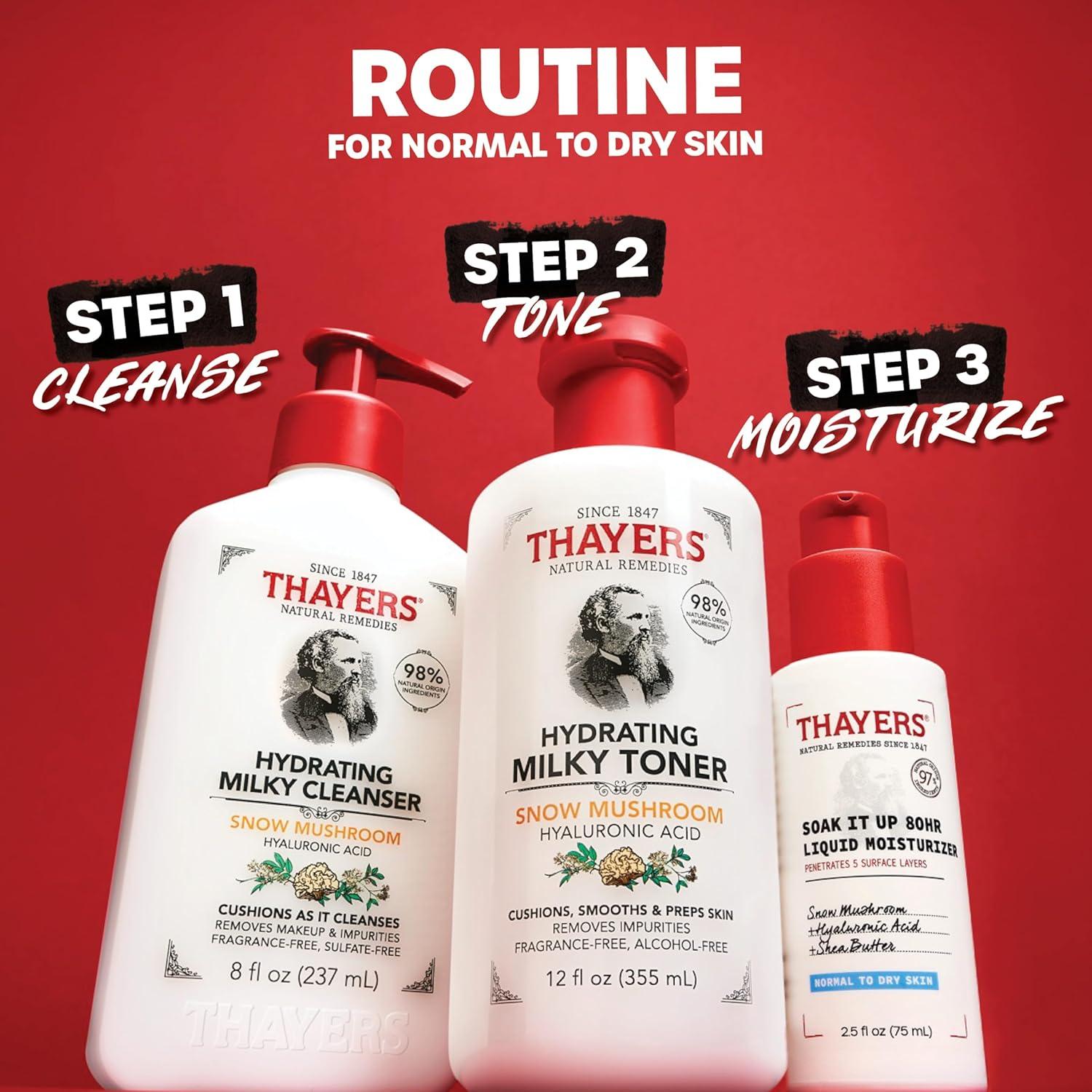 Hidratante Facial Thayers 80HR con Ácido Hialurónico 74.9 ml