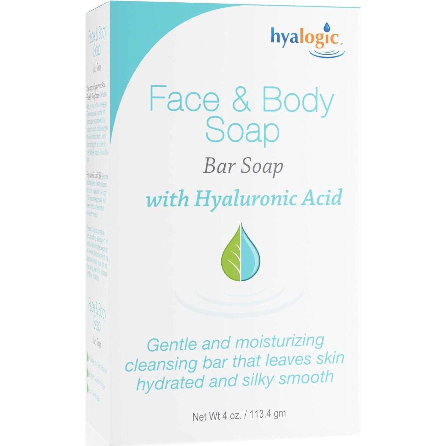 Jabón Facial y Corporal Hyalogic 113g - Hidratante con Ácido Hialurónico