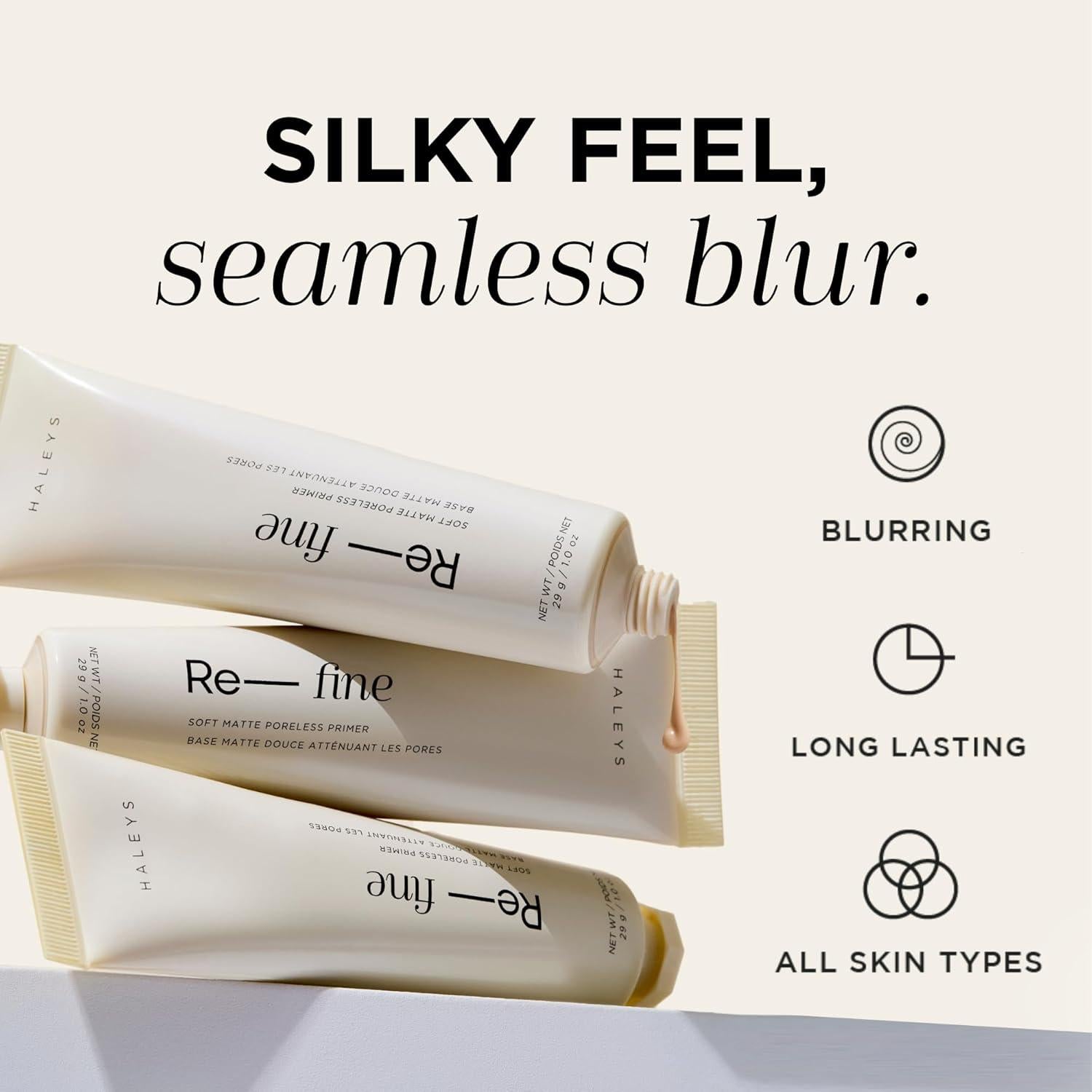 HALEYS Re-fine Primer 35.4 g Vegano Sin Fragancia