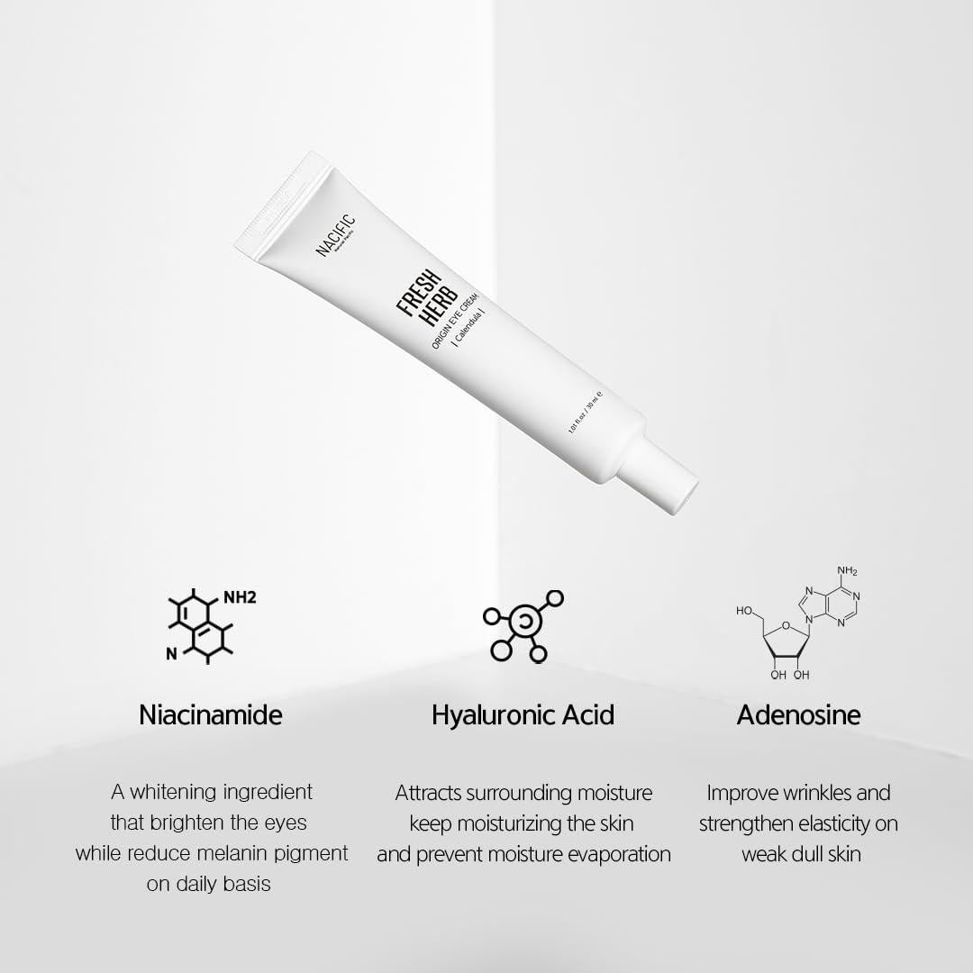 Crema para Ojos NACIFIC Fresh Herb 30ml - Antiarrugas y Aclaradora