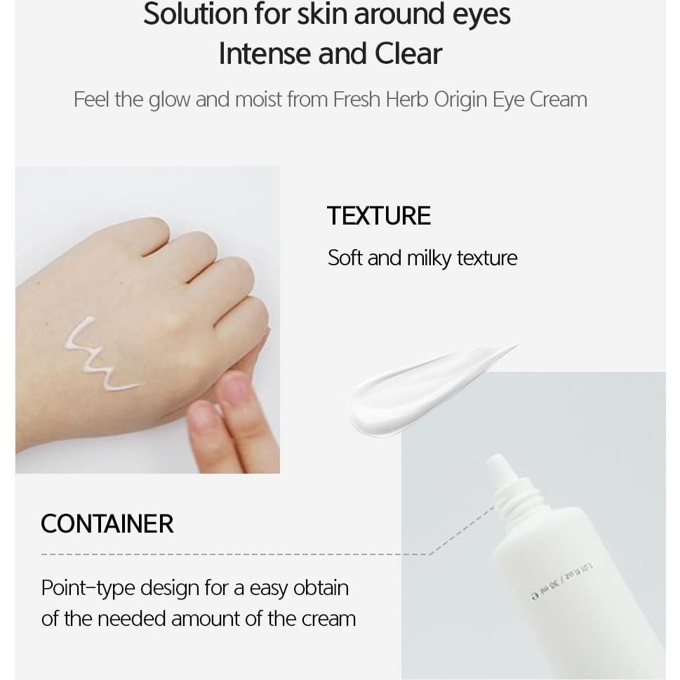 Crema para Ojos NACIFIC Fresh Herb 30ml - Antiarrugas y Aclaradora