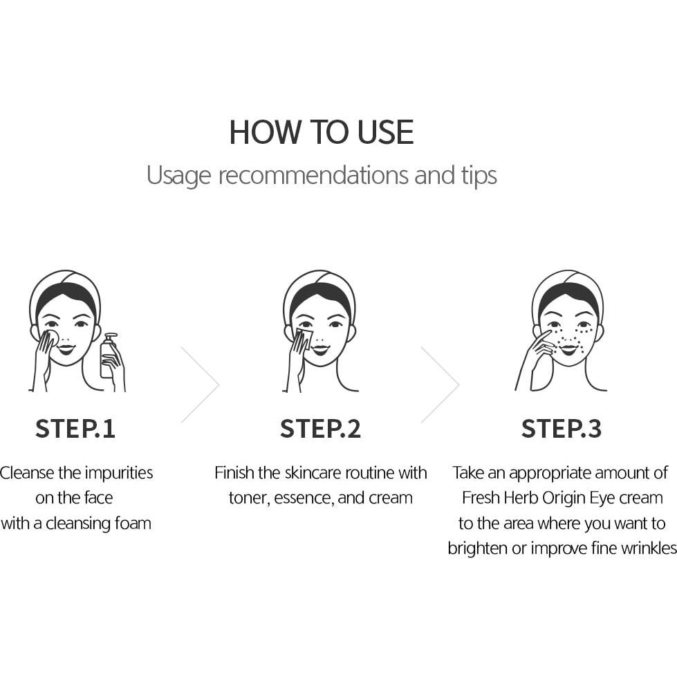 Crema para Ojos NACIFIC Fresh Herb 30ml - Antiarrugas y Aclaradora