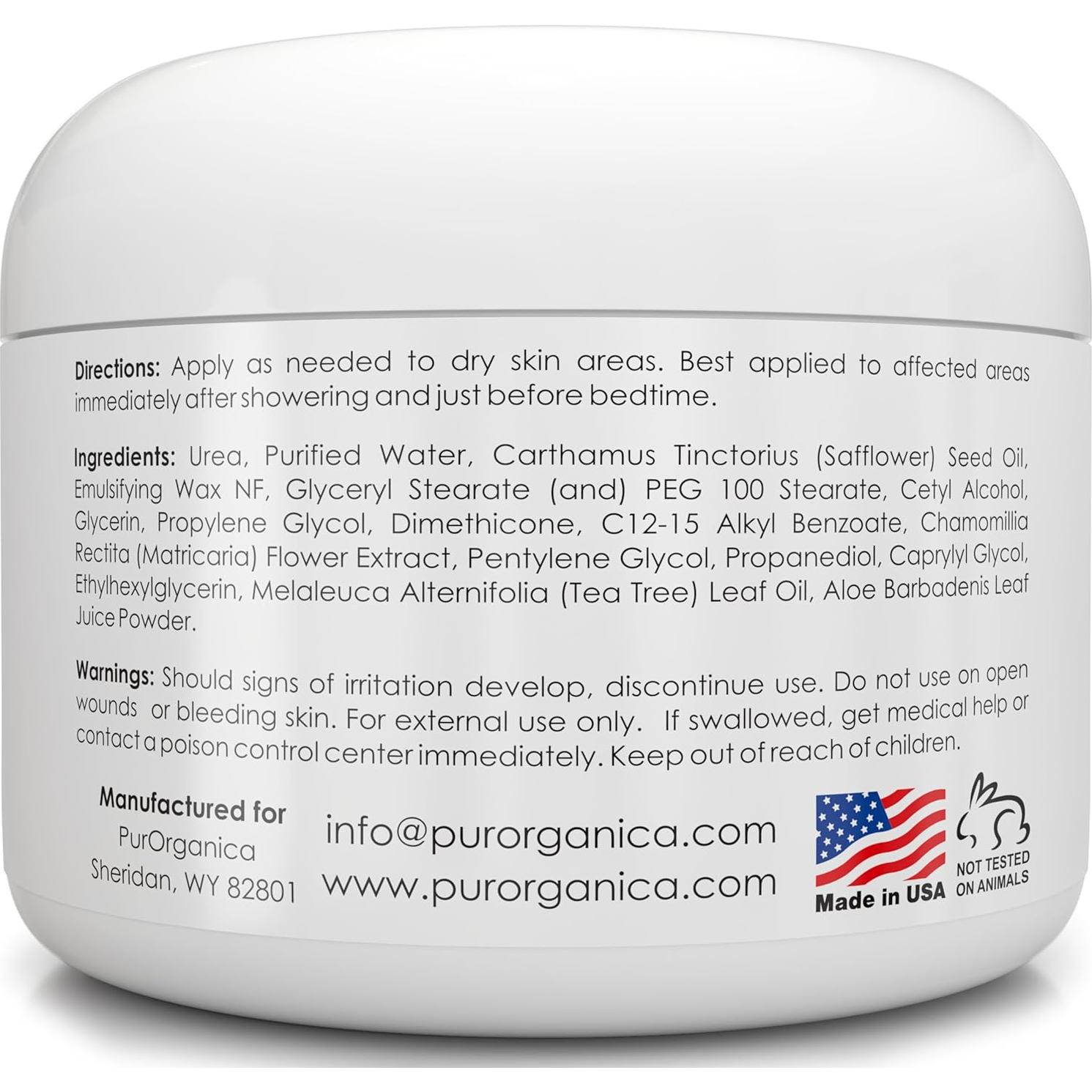 Crema para Pies 40% Urea PurOrganica - Reparación Intensiva