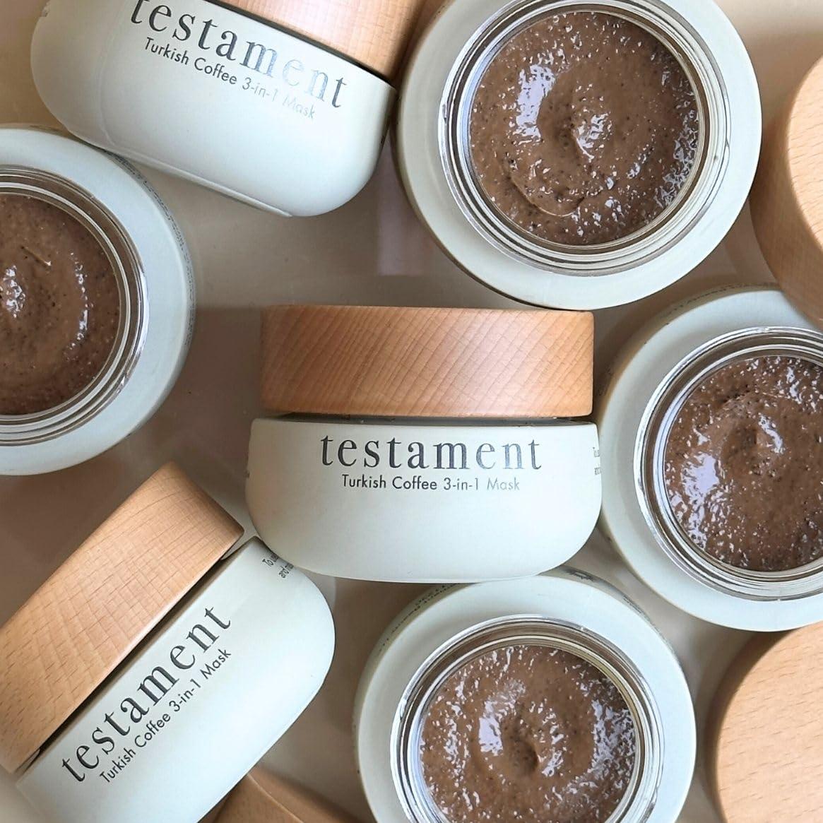Mascarilla Antienvejecimiento Testament Beauty con Café y Ceramidas