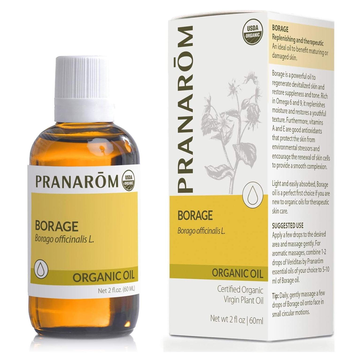 Aceite Vegetal Virgen de Borraja Pranarom 60ml - Orgánico y Rico en Omega 6