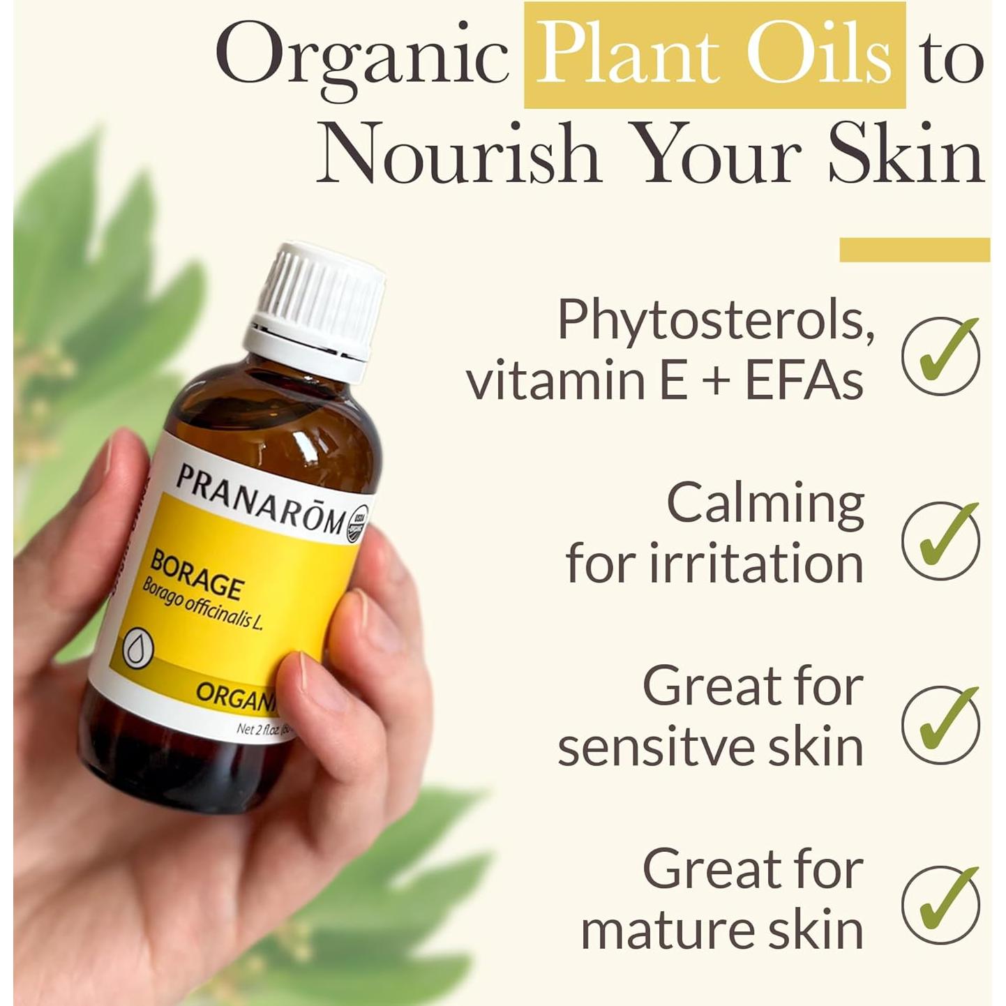 Aceite Vegetal Virgen de Borraja Pranarom 60ml - Orgánico y Rico en Omega 6