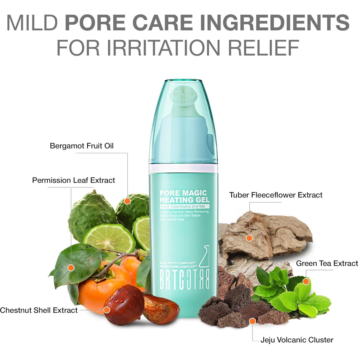 Gel Calentador de Poros BRTC 35g | Exfoliación y Limpieza Profunda