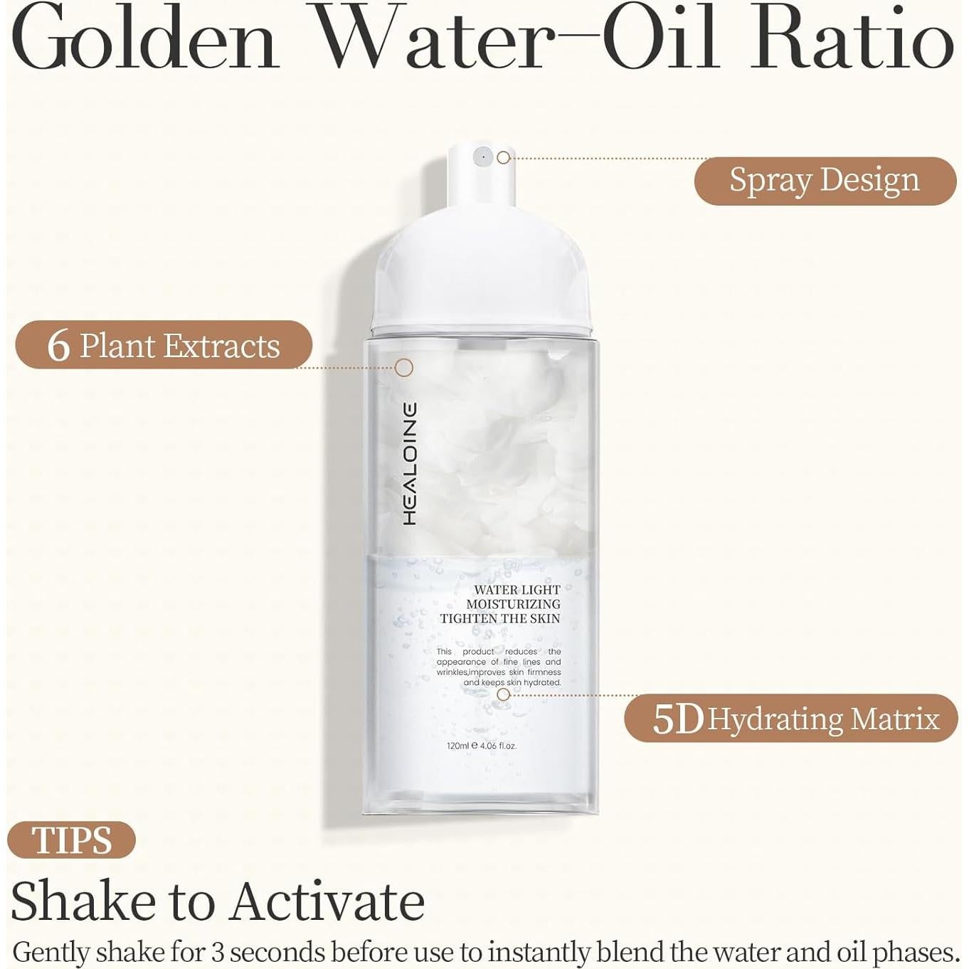 Suero Facial Hidratante HEALOINE con Niacinamida y Ácido Hialurónico