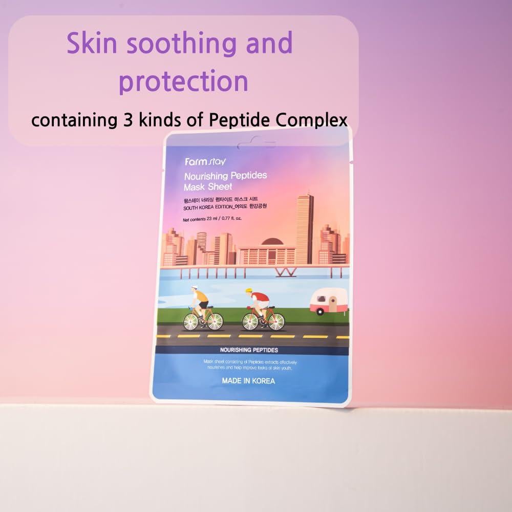 Paquete de 12 Máscaras Faciales Farmstay - Hidratantes y Nutritivas