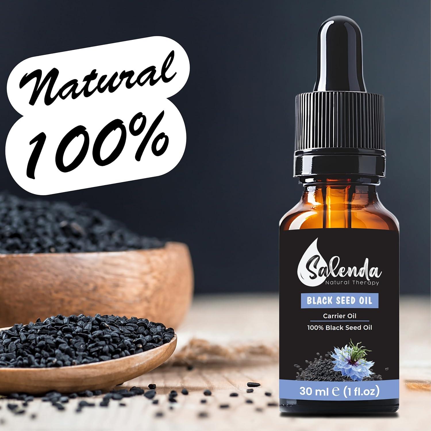 Aceite de Semilla Negra Salenda 100% Puro 30 ml Prensado en Frío