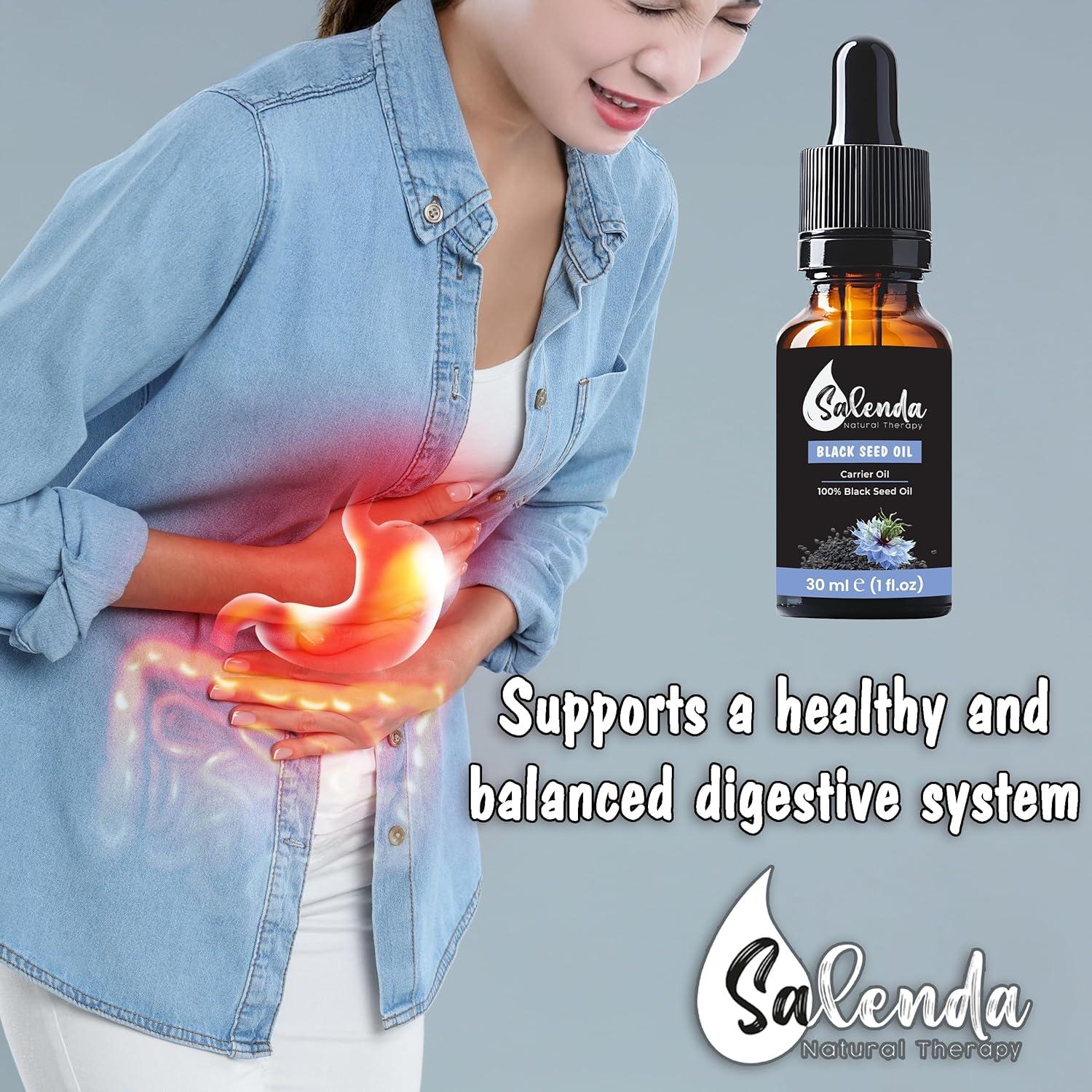 Aceite de Semilla Negra Salenda 100% Puro 30 ml Prensado en Frío