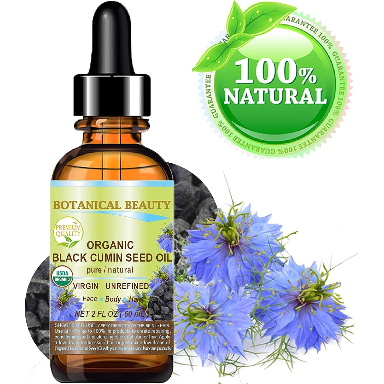 Aceite de Semilla de Comino Negro Orgánico Botanical Beauty 60 ml