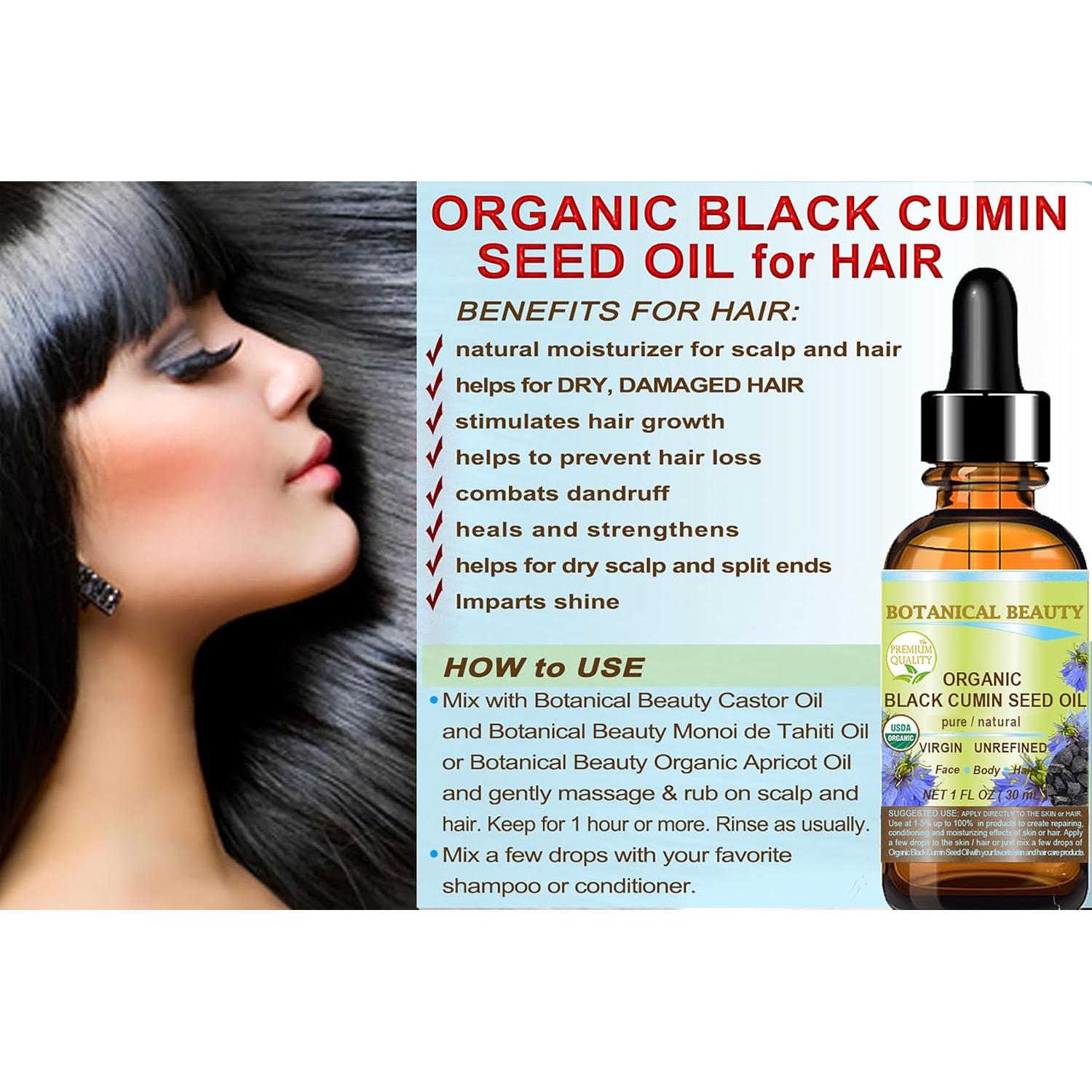 Aceite de Semilla de Comino Negro Orgánico Botanical Beauty 60 ml