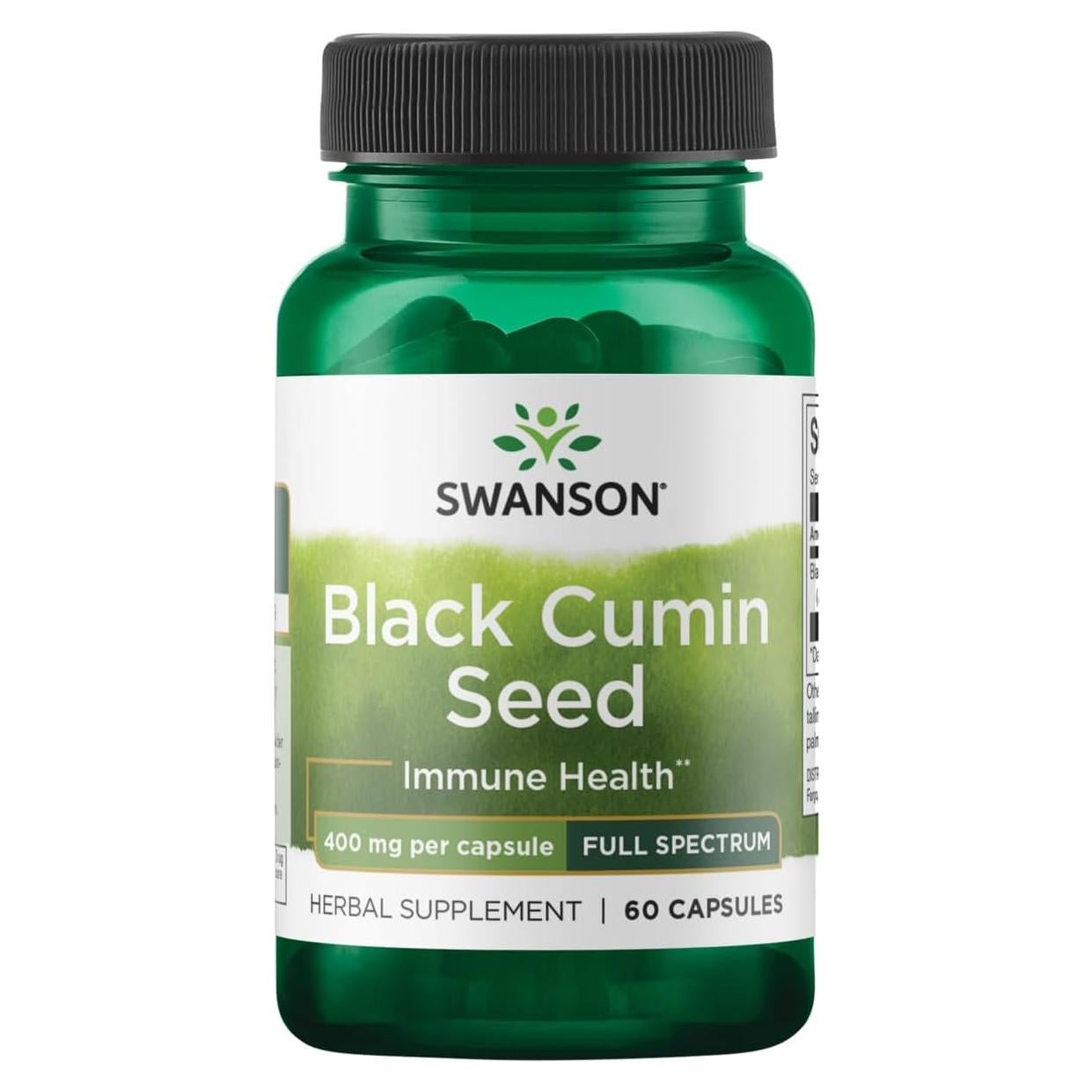 Semilla de Comino Negro Swanson 400 mg 60 Cápsulas