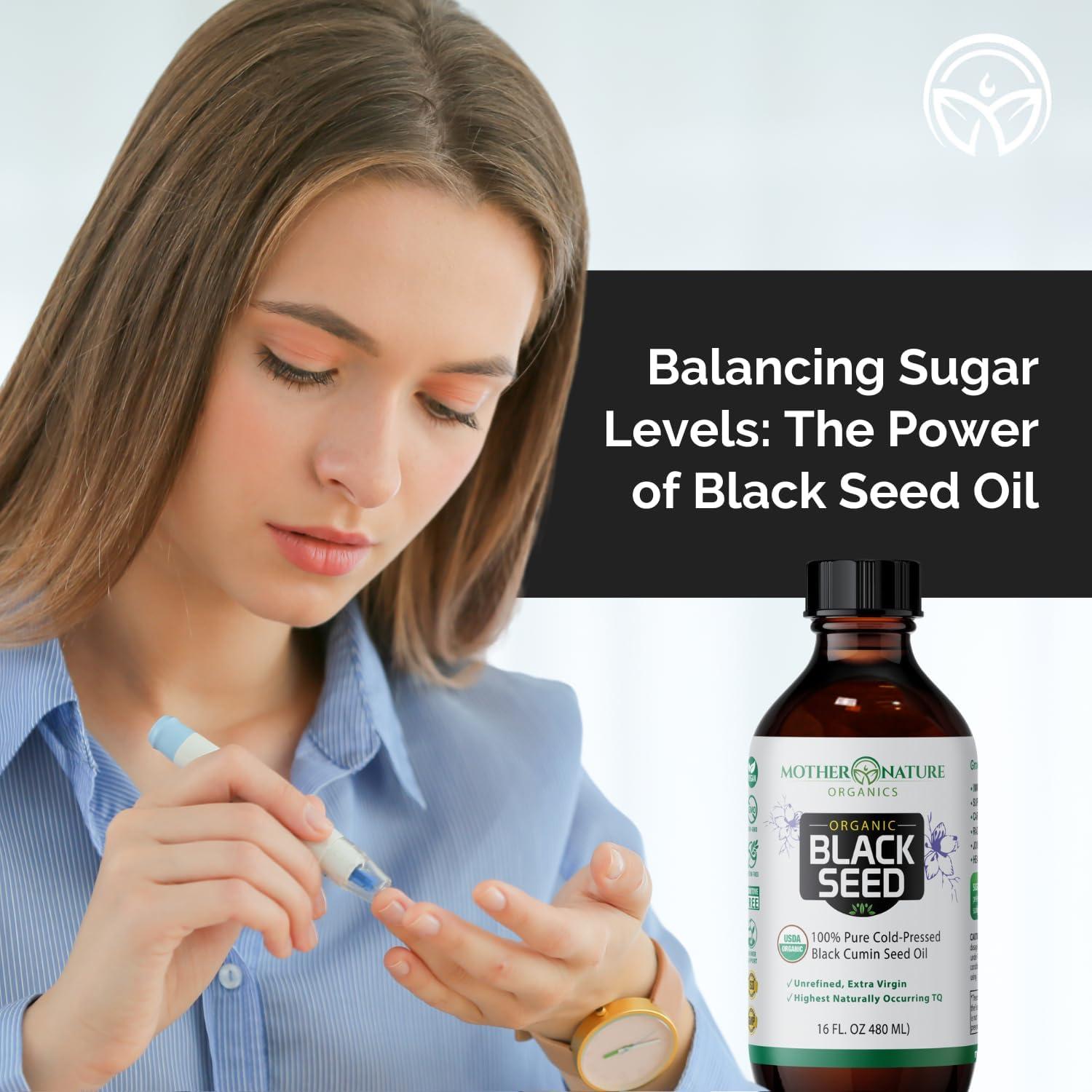 Aceite de Semilla Negra Orgánico Madre Naturaleza 473ml - Prensado en Frío, Alto en Timoquinona