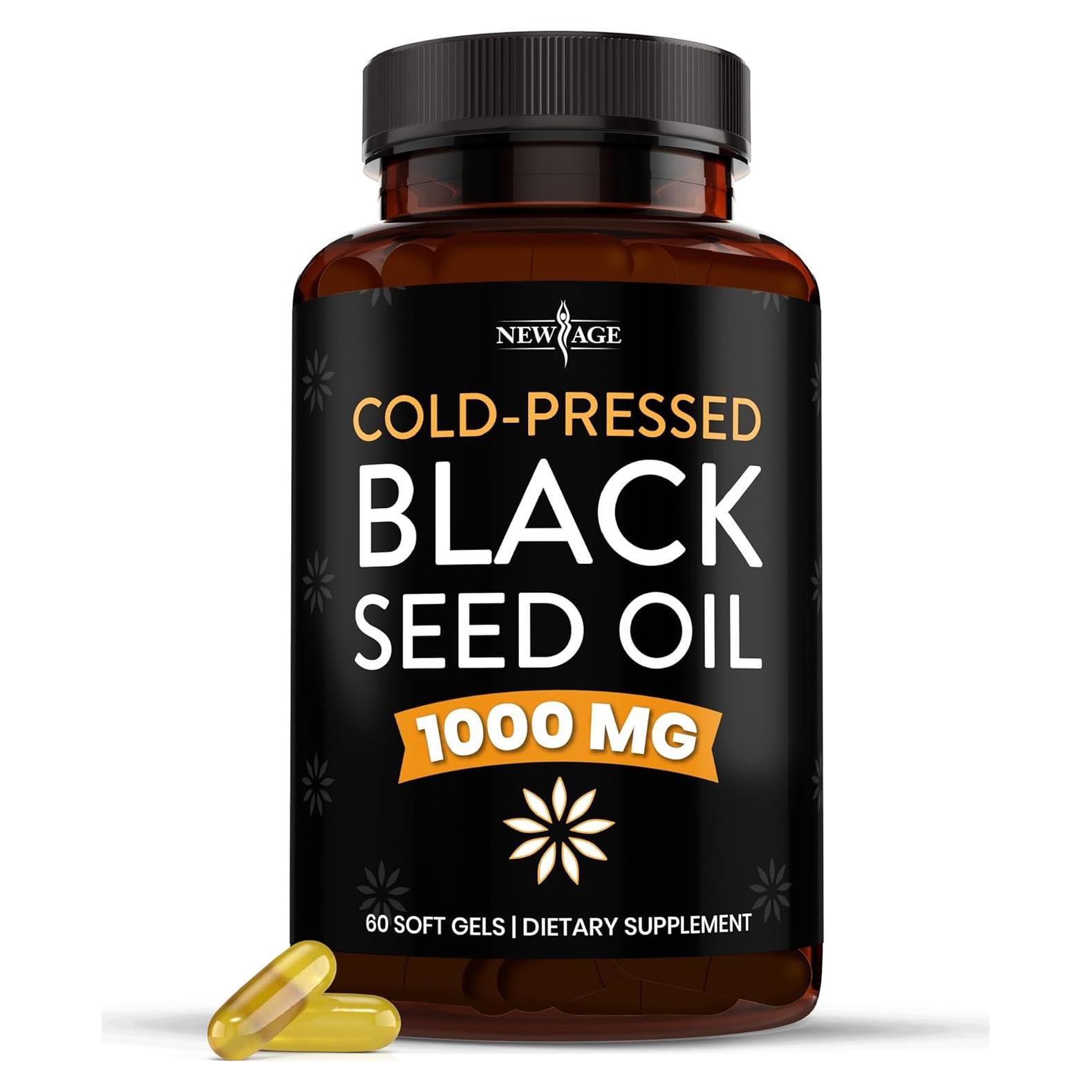 Cápsulas de Aceite de Semilla Negra NEW AGE - 60 Unidades