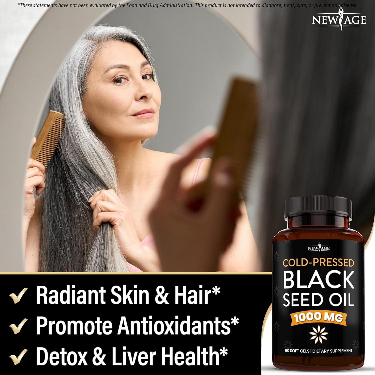 Cápsulas de Aceite de Semilla Negra NEW AGE - 60 Unidades