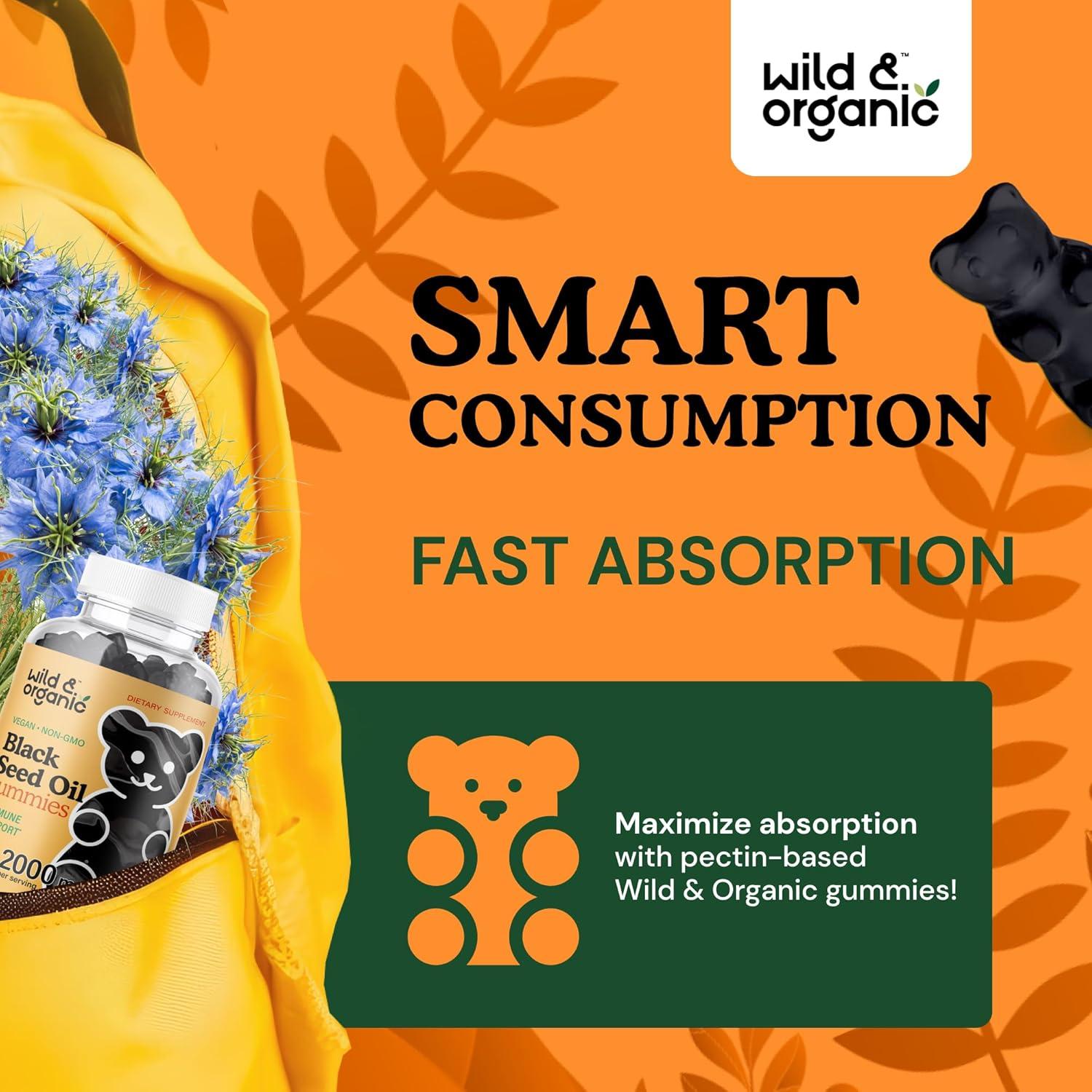 Gomitas de Aceite de Semilla Negra Orgánico 2000mg - 60 Masticables