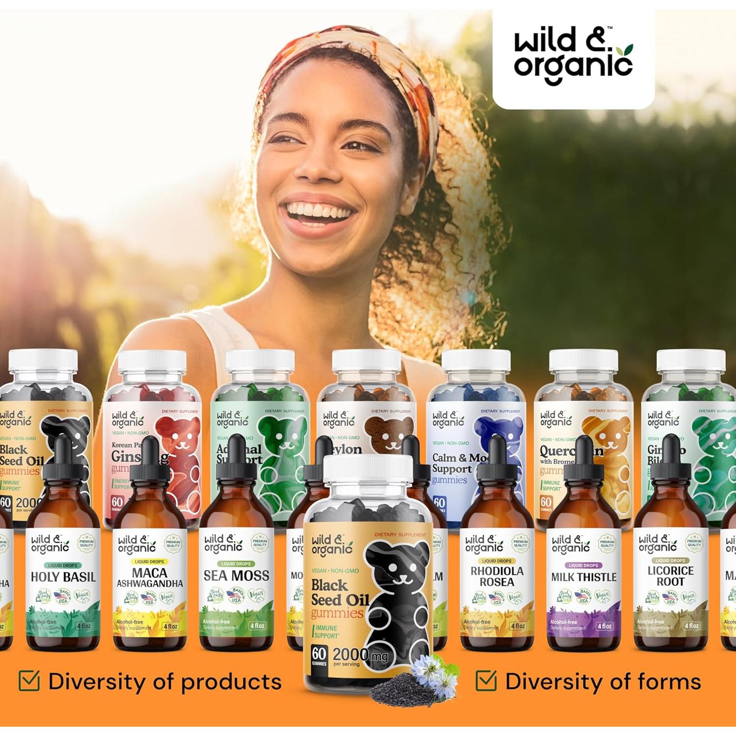 Gomitas de Aceite de Semilla Negra Orgánico 2000mg - 60 Masticables