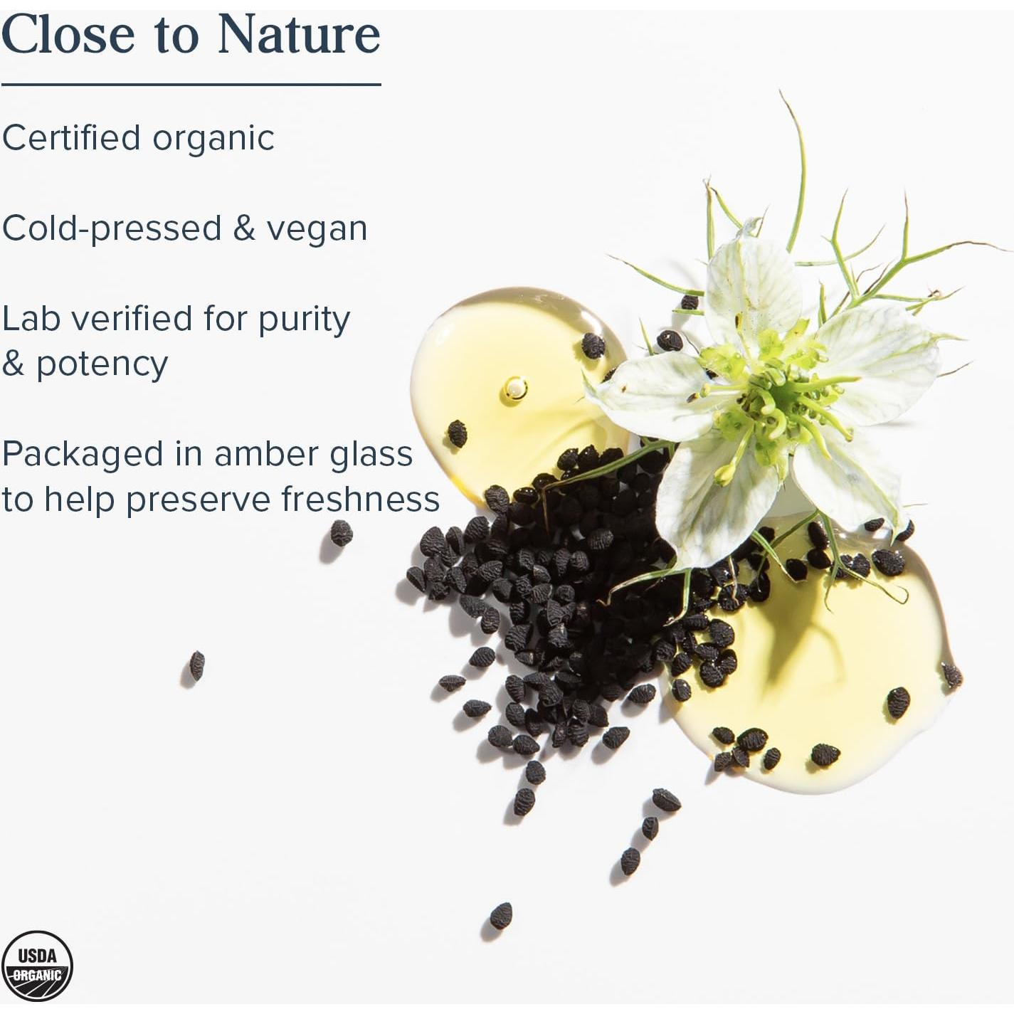 Aceite de Semilla Negra Orgánico Heritage Store 236ml - Antioxidante